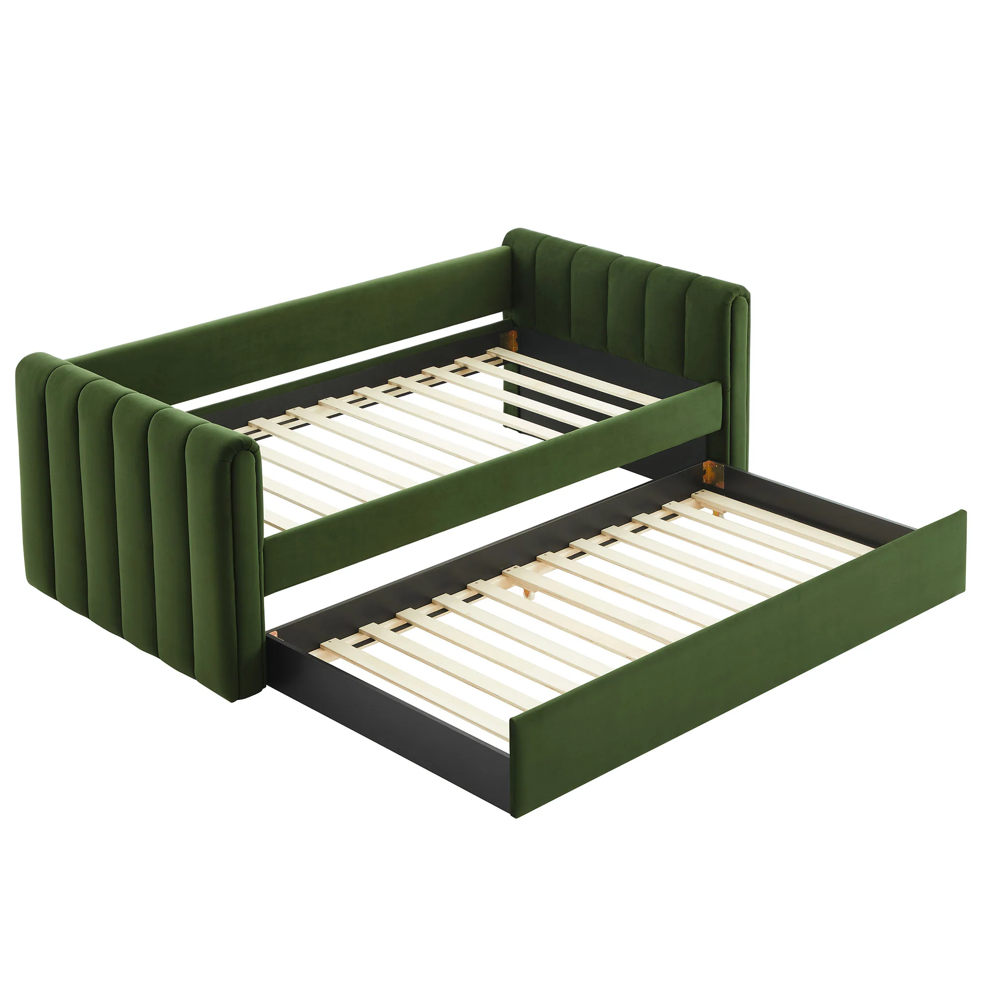 Veyla Channel Tufted Performance Velvet Twin Daybed With Trundle by Modway - Image 28