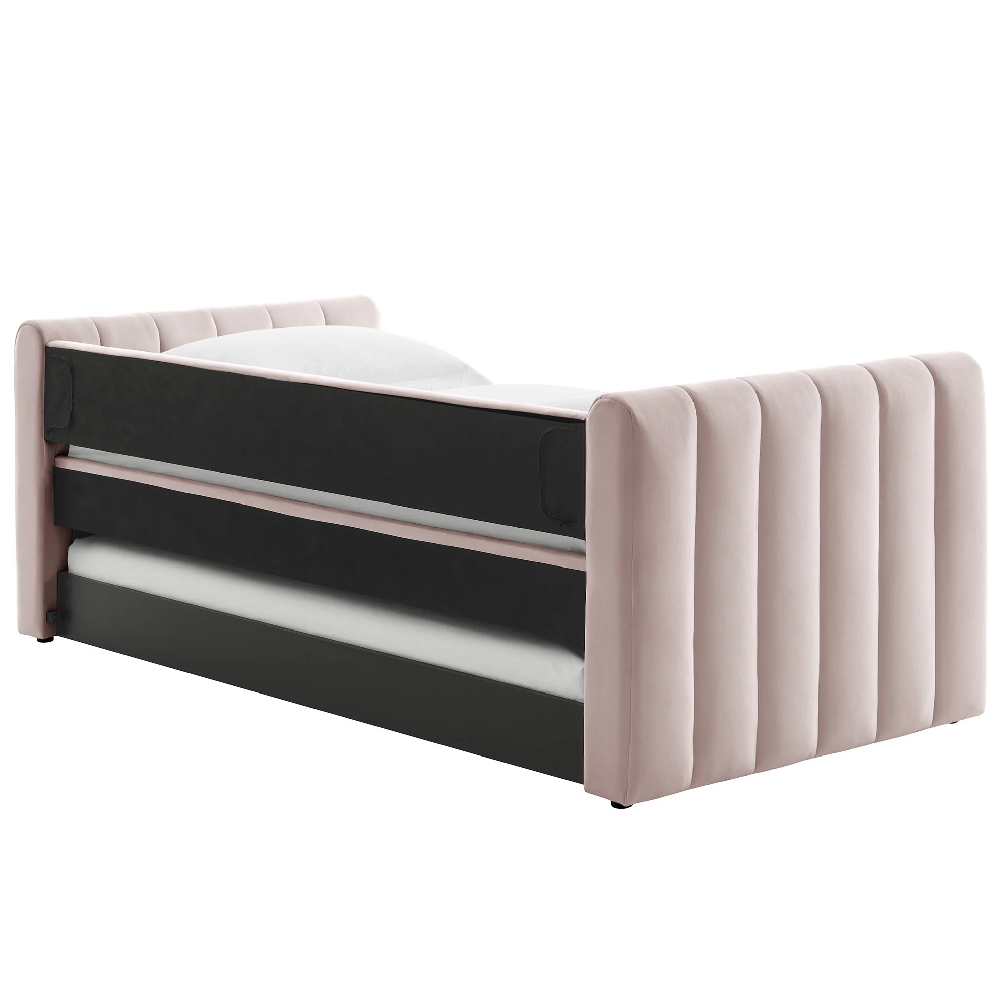 Veyla Channel Tufted Performance Velvet Twin Daybed With Trundle by Modway - Image 41