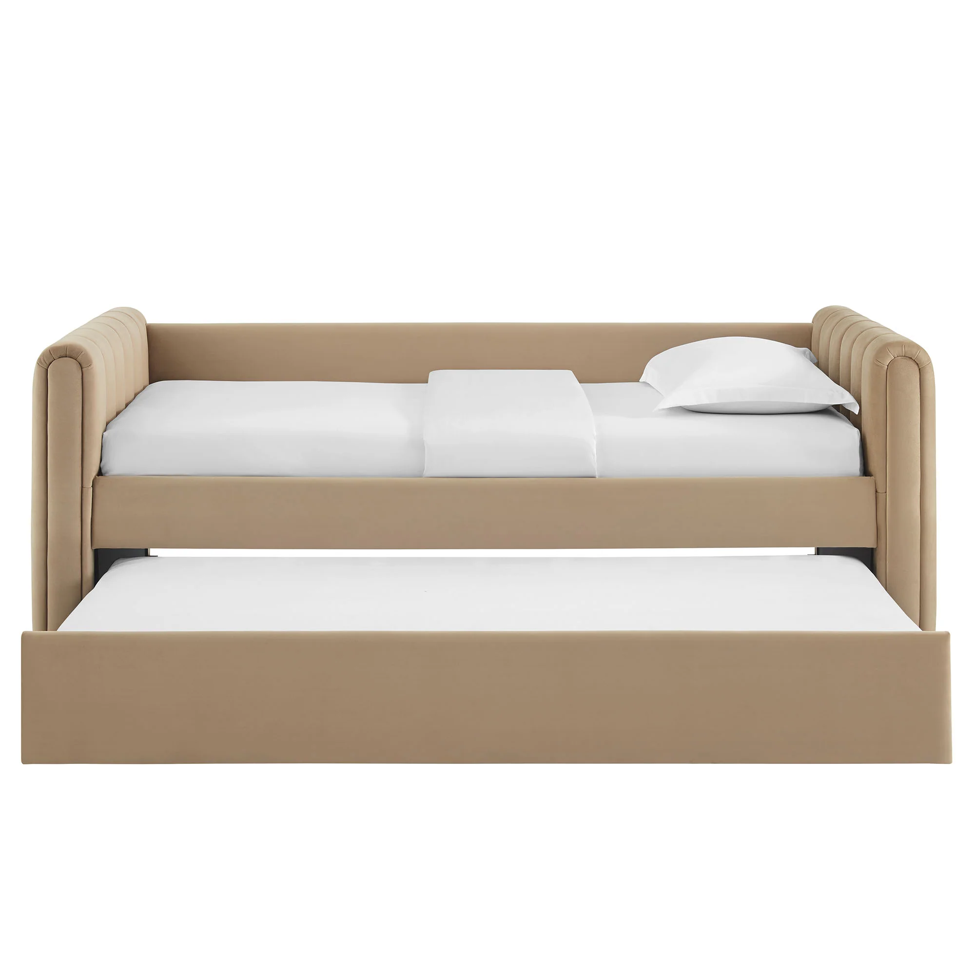 Veyla Channel Tufted Performance Velvet Twin Daybed With Trundle by Modway - Image 61