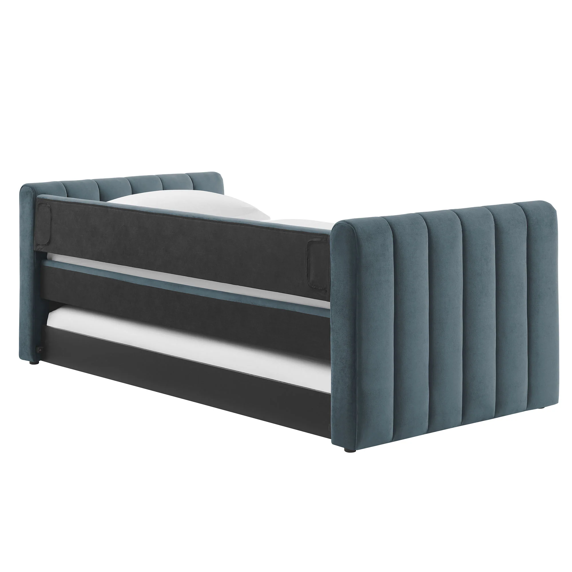 Veyla Channel Tufted Performance Velvet Twin Daybed With Trundle by Modway - Image 9