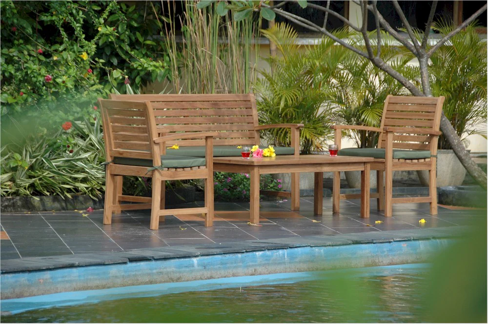 Victoria Montage 4-Pieces Conversation Set  By Anderson Teak - Image 4