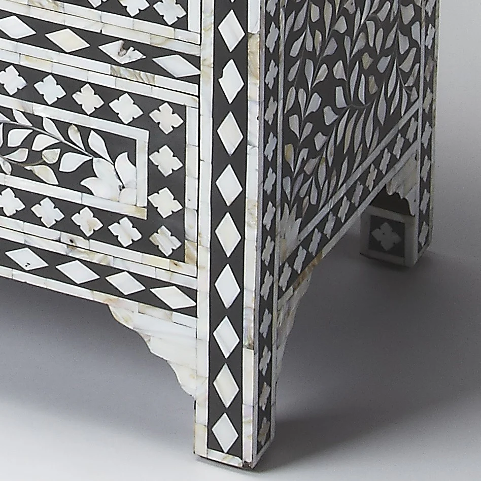 Victoria Mother Of Pearl Drawer Chest By Homeroots - Image 4
