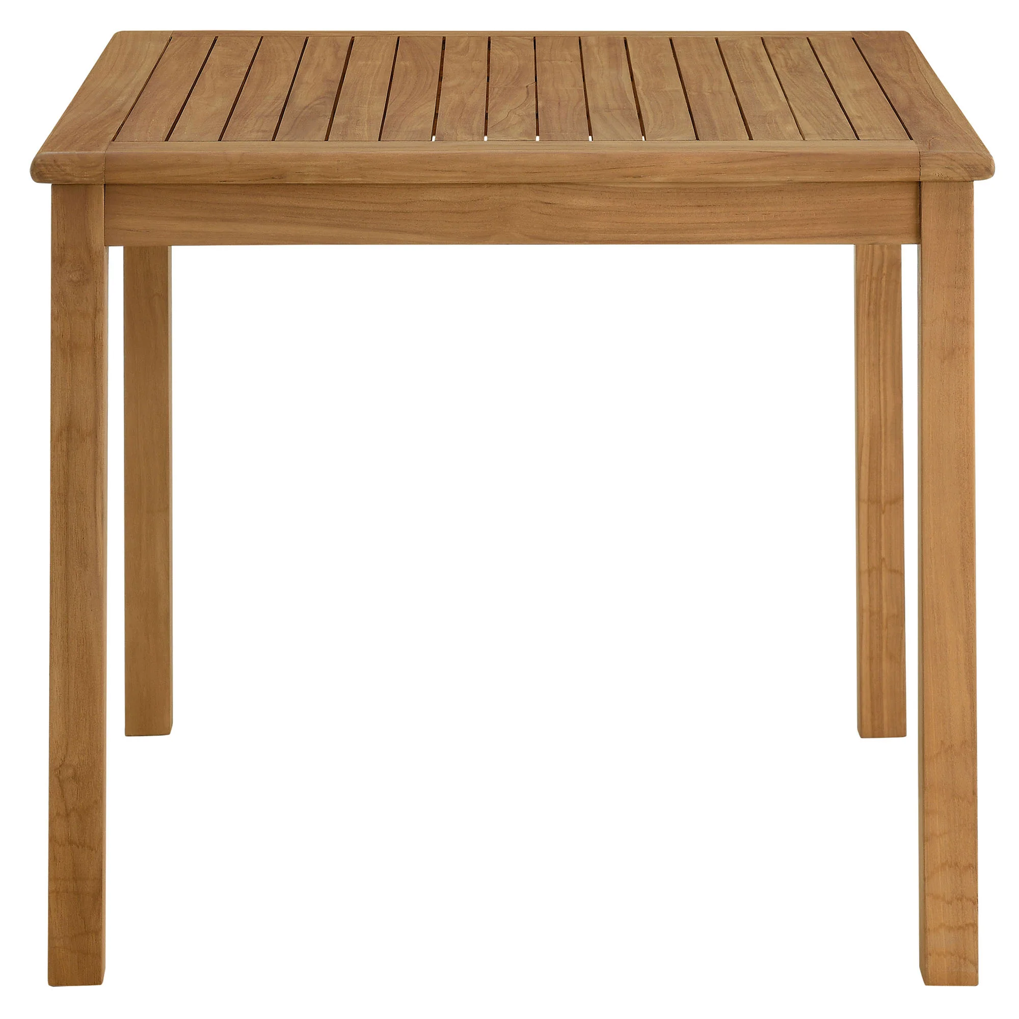 Vienna 34" Square Outdoor Patio Teak Wood Dining Table by Modway - Image 3