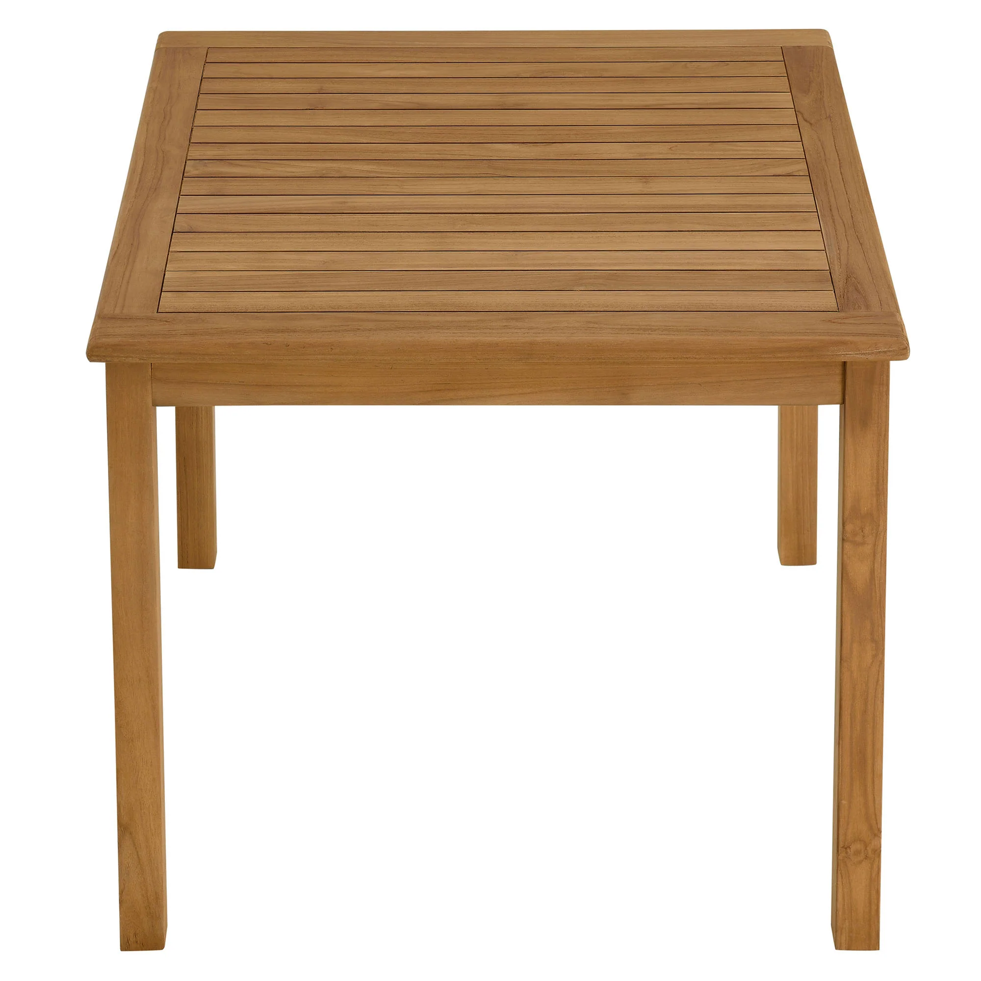 Vienna 34" Square Outdoor Patio Teak Wood Dining Table by Modway - Image 4