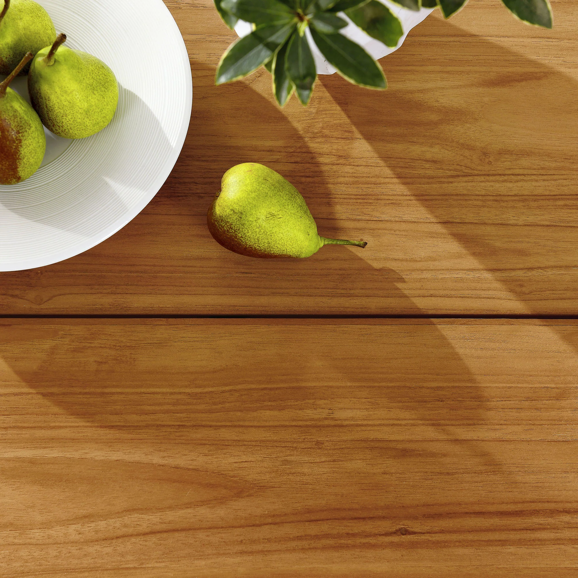 Vienna 46" Square Outdoor Patio Teak Wood Dining Table by Modway - Image 7