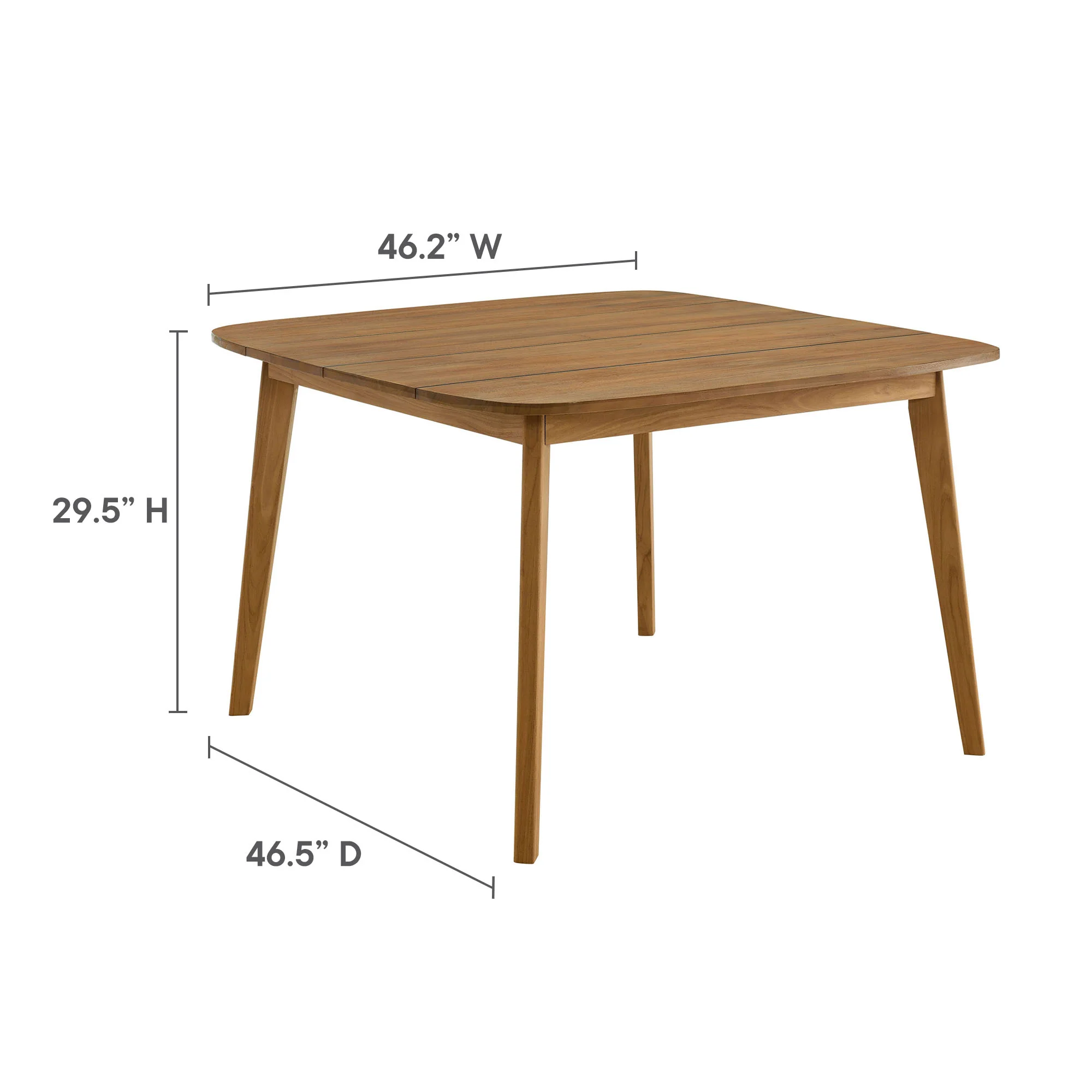 Vienna 5-Piece Outdoor Patio Teak and Rope Dining Set with Armchairs by Modway - Image 12