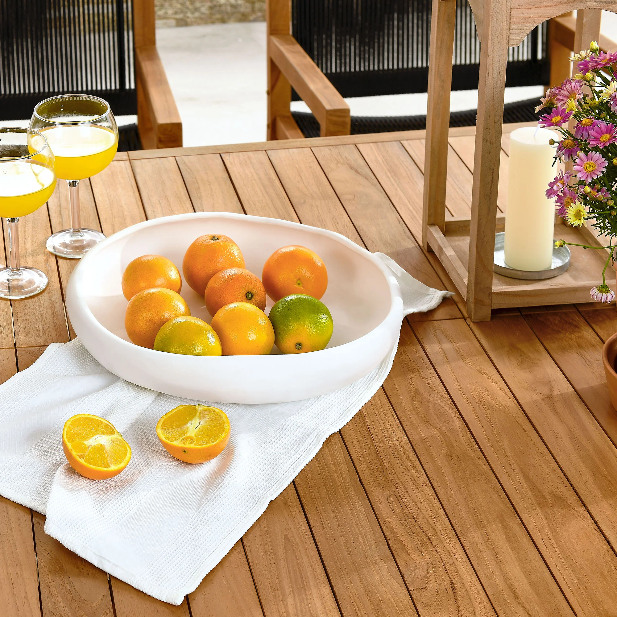Vienna 7-Piece Outdoor Patio Teak and Rope Dining Set with Armchairs by Modway - Image 3