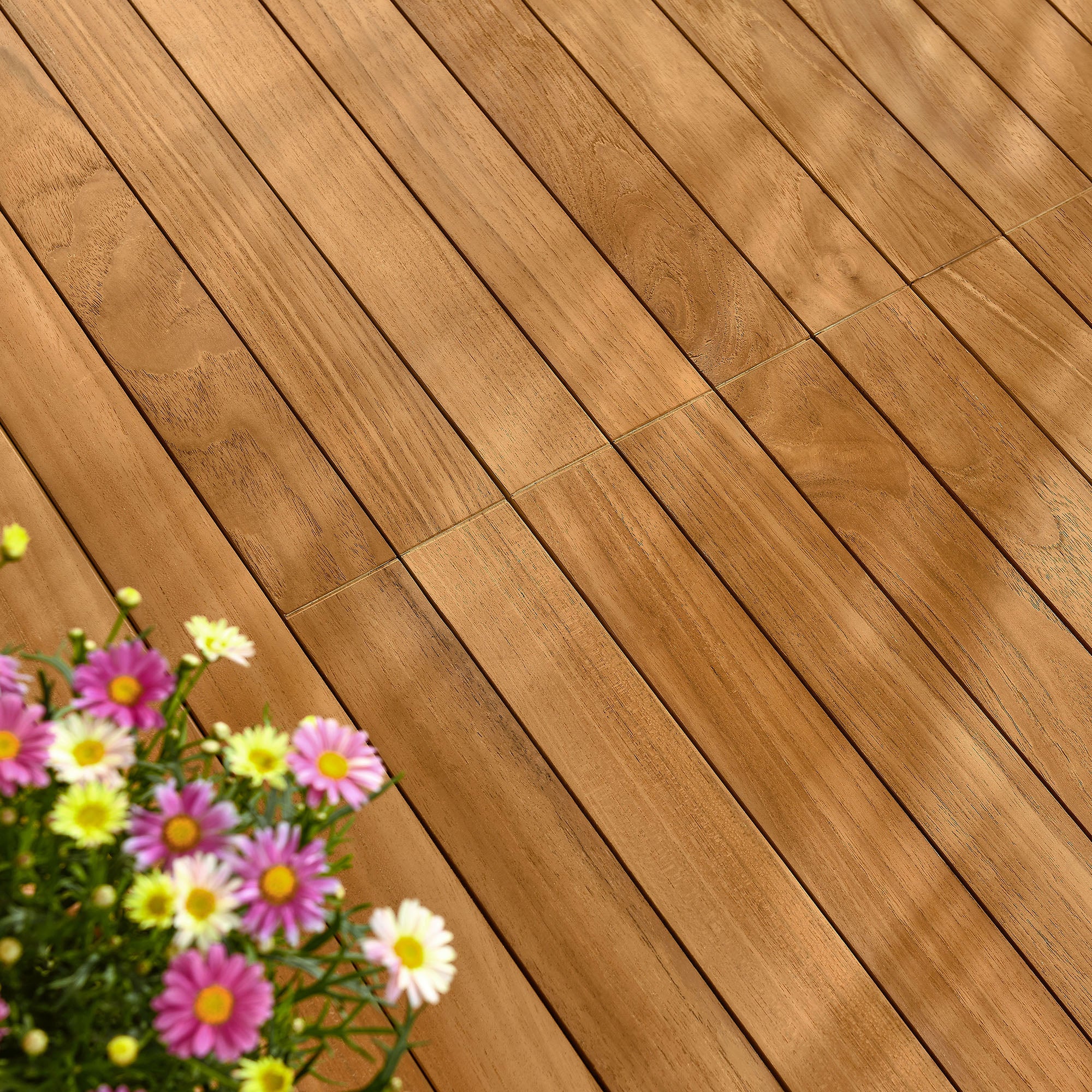 Vienna Outdoor Patio Teak Wood Extendable Dining Table by Modway - Image 3