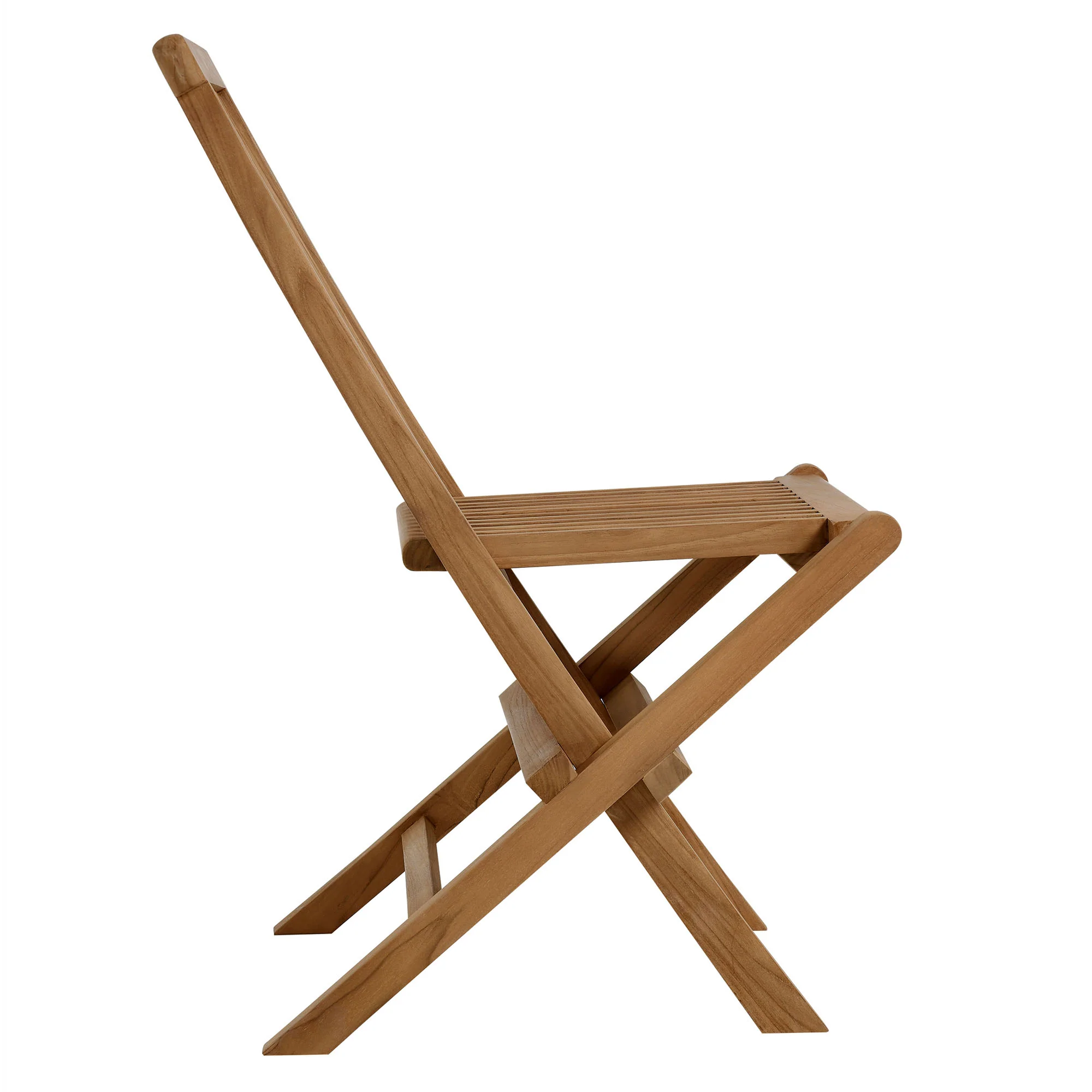 Vienna Outdoor Patio Teak Wood Folding Dining Chairs Set of 4 by Modway - Image 4
