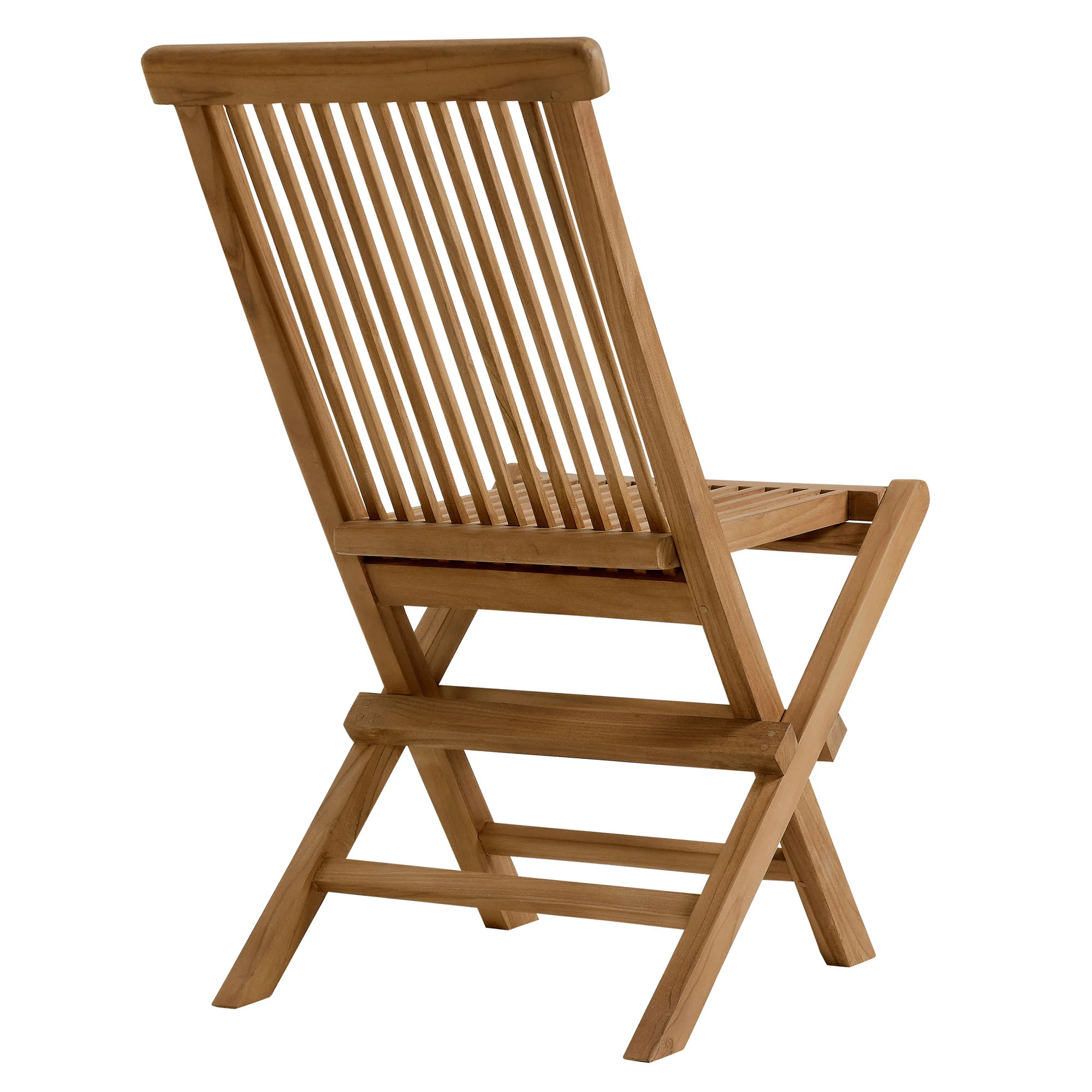 Vienna Outdoor Patio Teak Wood Folding Dining Chairs Set of 4 by Modway - Image 5