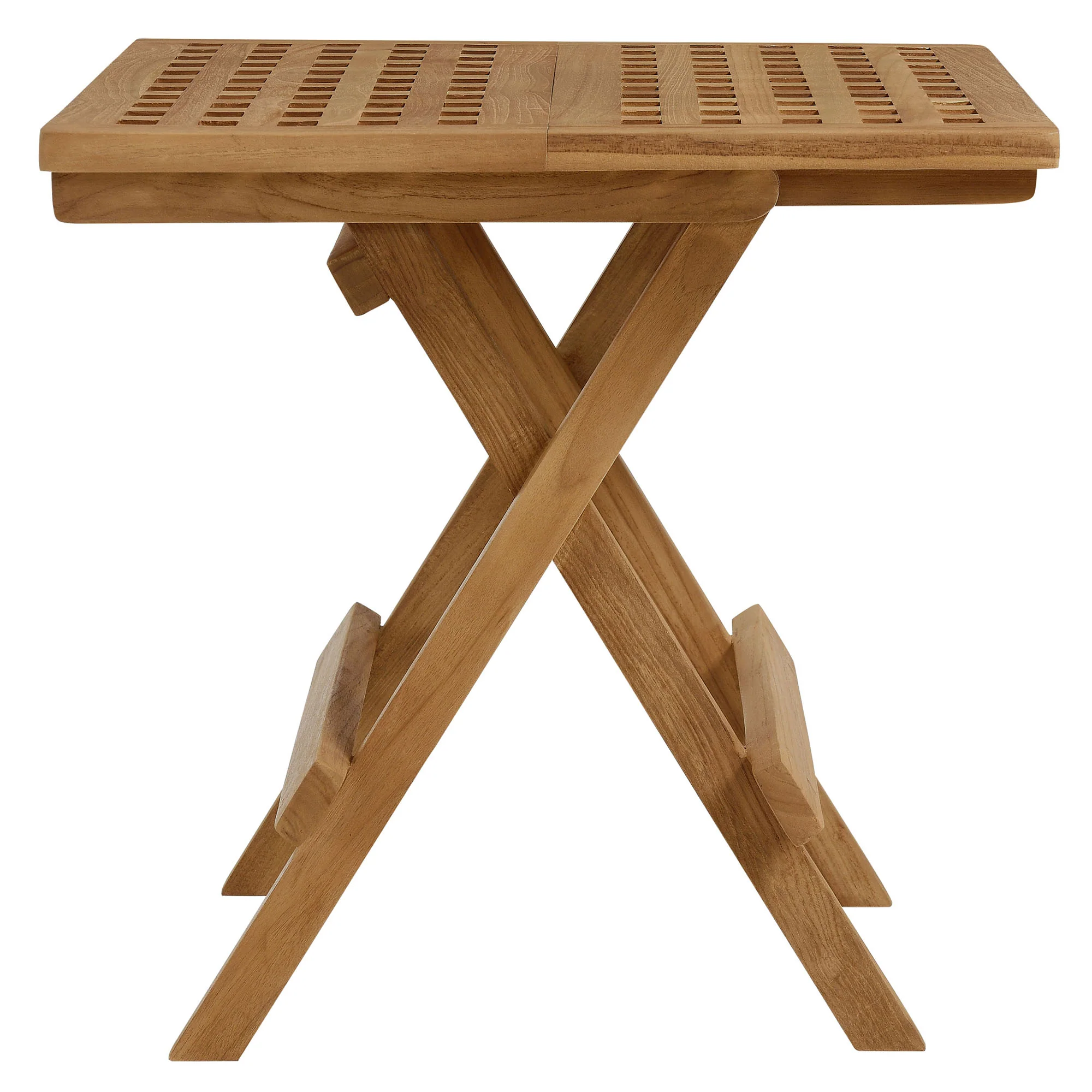 Vienna Outdoor Patio Teak Wood Side Table by Modway - Image 4