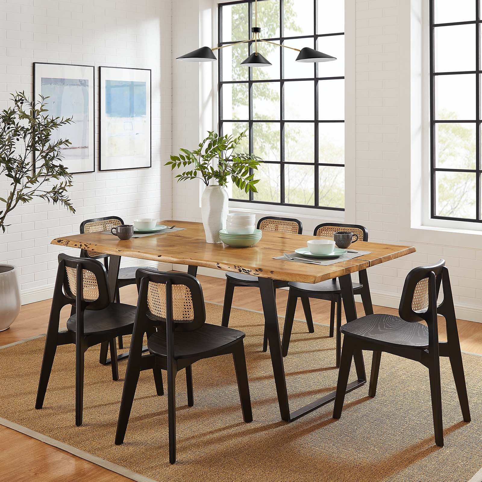 Viggo 74" Live Edge Acacia Wood Dining Table By Modway - EEI-6069 - Image 14