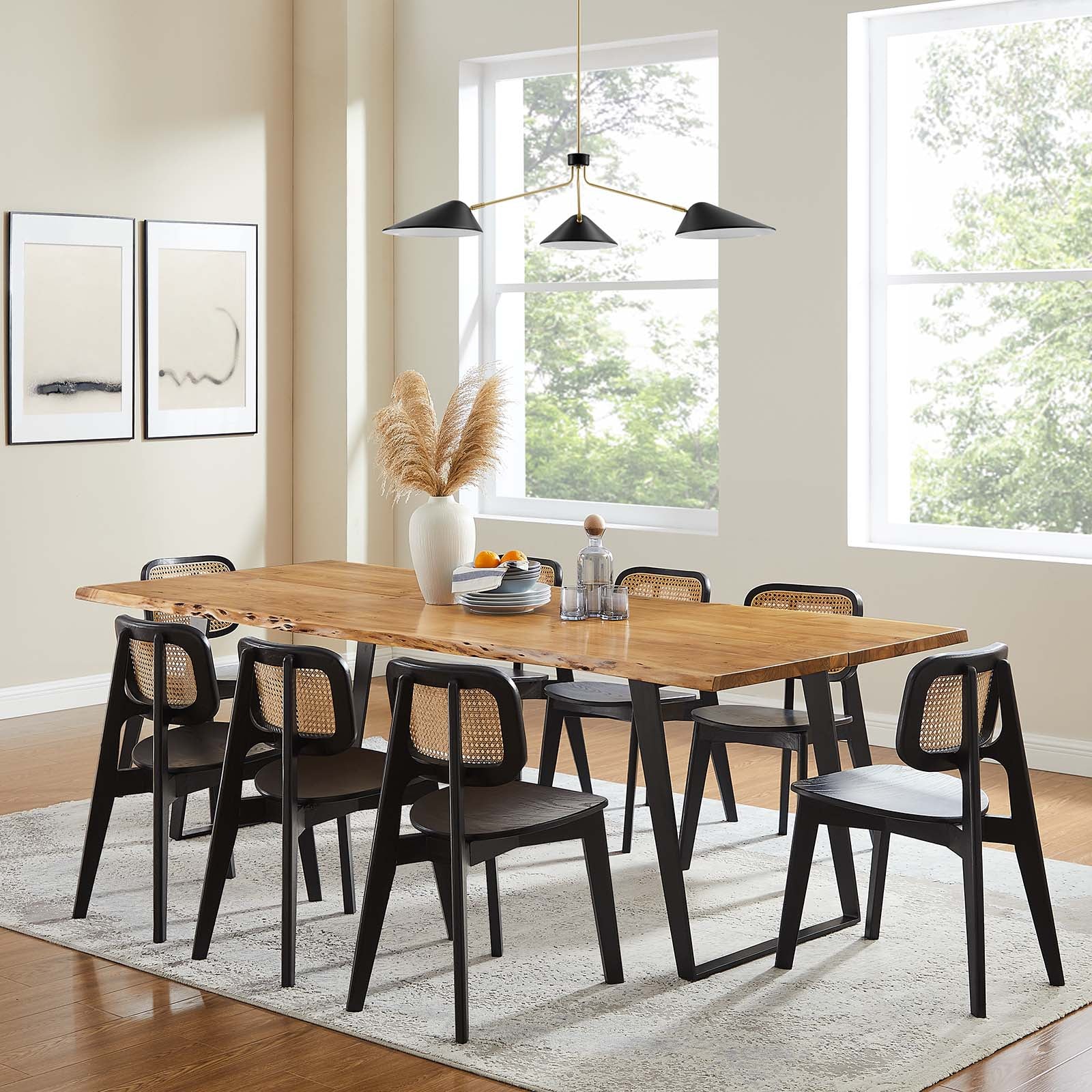 Viggo 96" Live Edge Acacia Wood Dining Table By Modway - EEI-6071 - Image 12