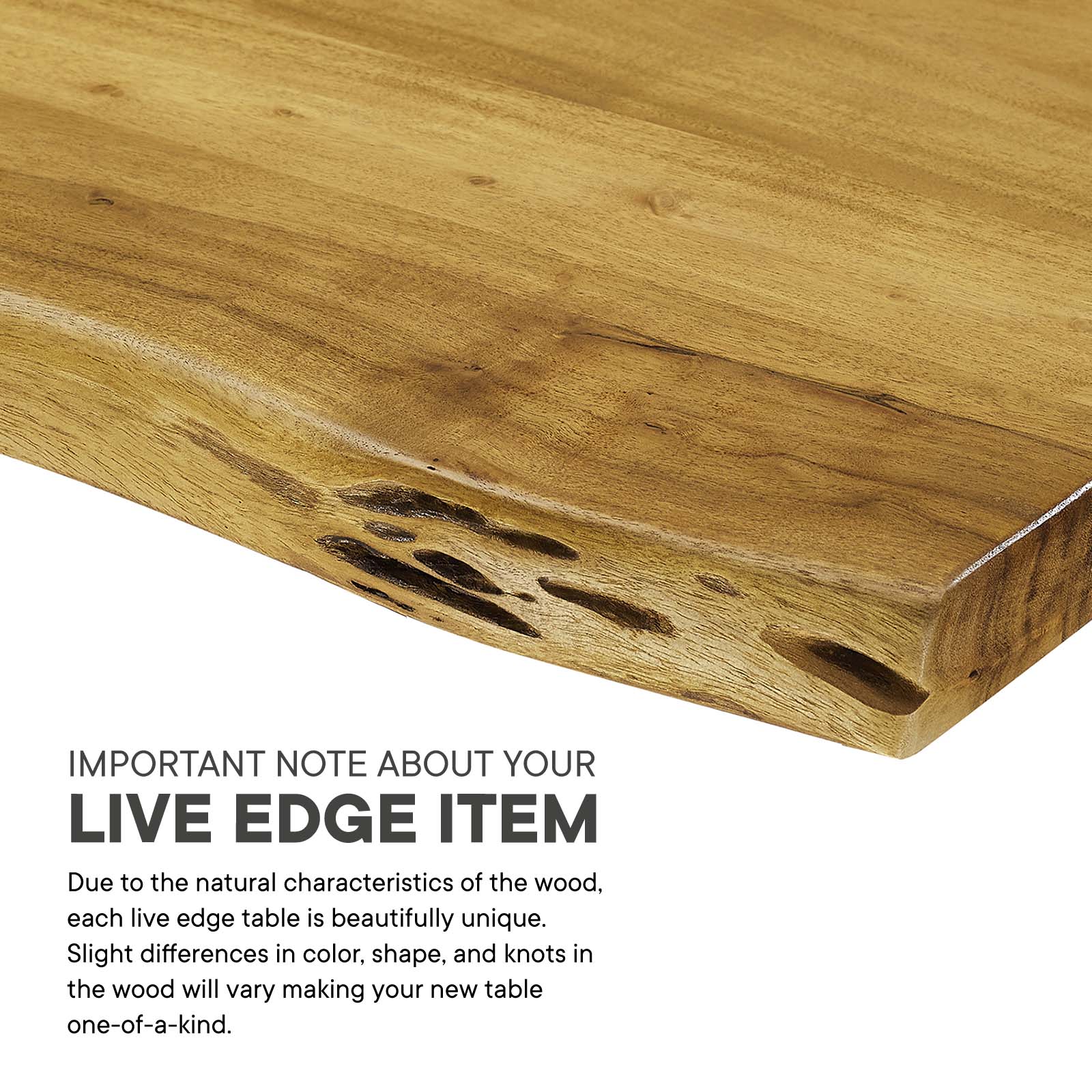 Viggo 96" Live Edge Acacia Wood Dining Table By Modway - EEI-6071 - Image 21