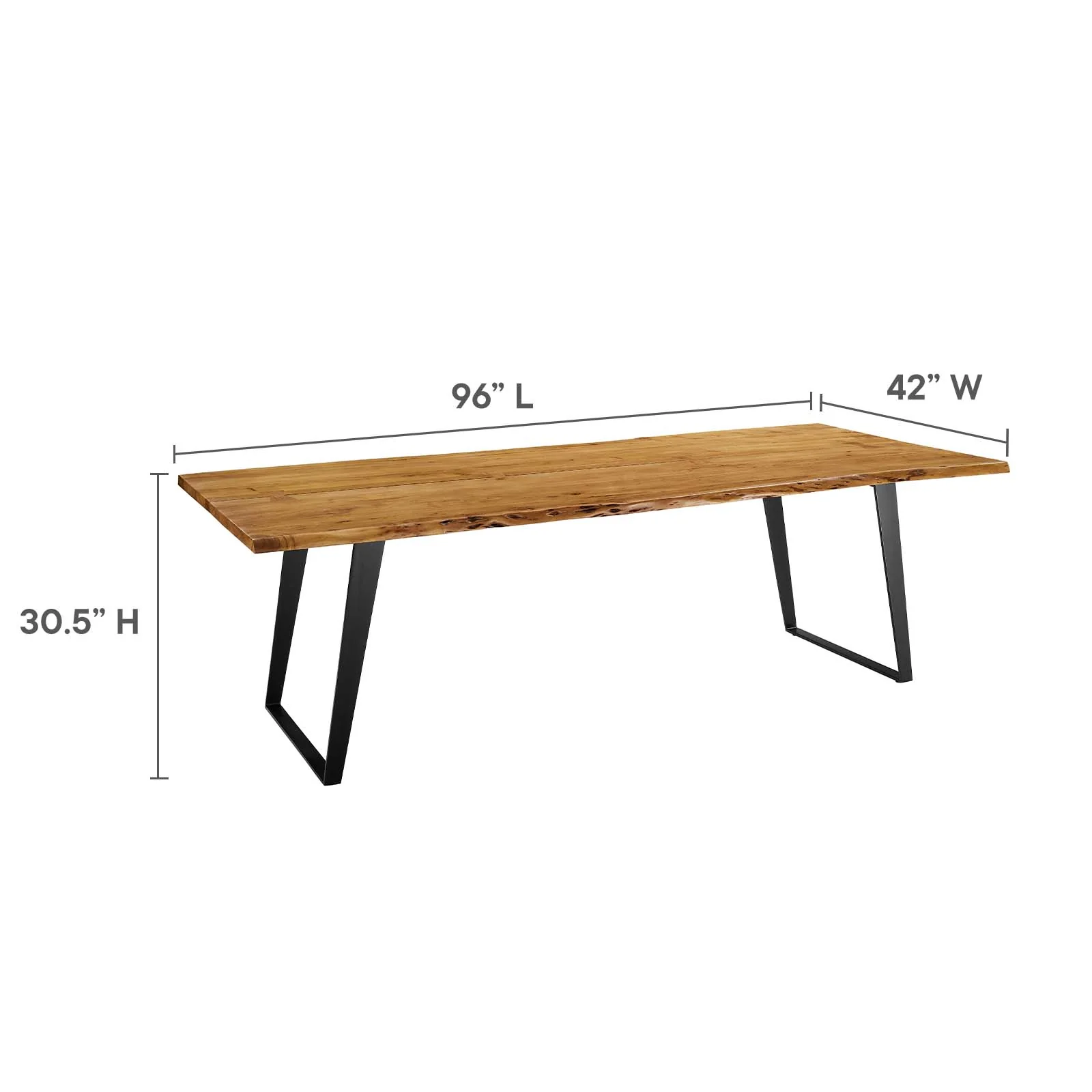Viggo 96" Live Edge Acacia Wood Dining Table By Modway - EEI-6071 - Image 22