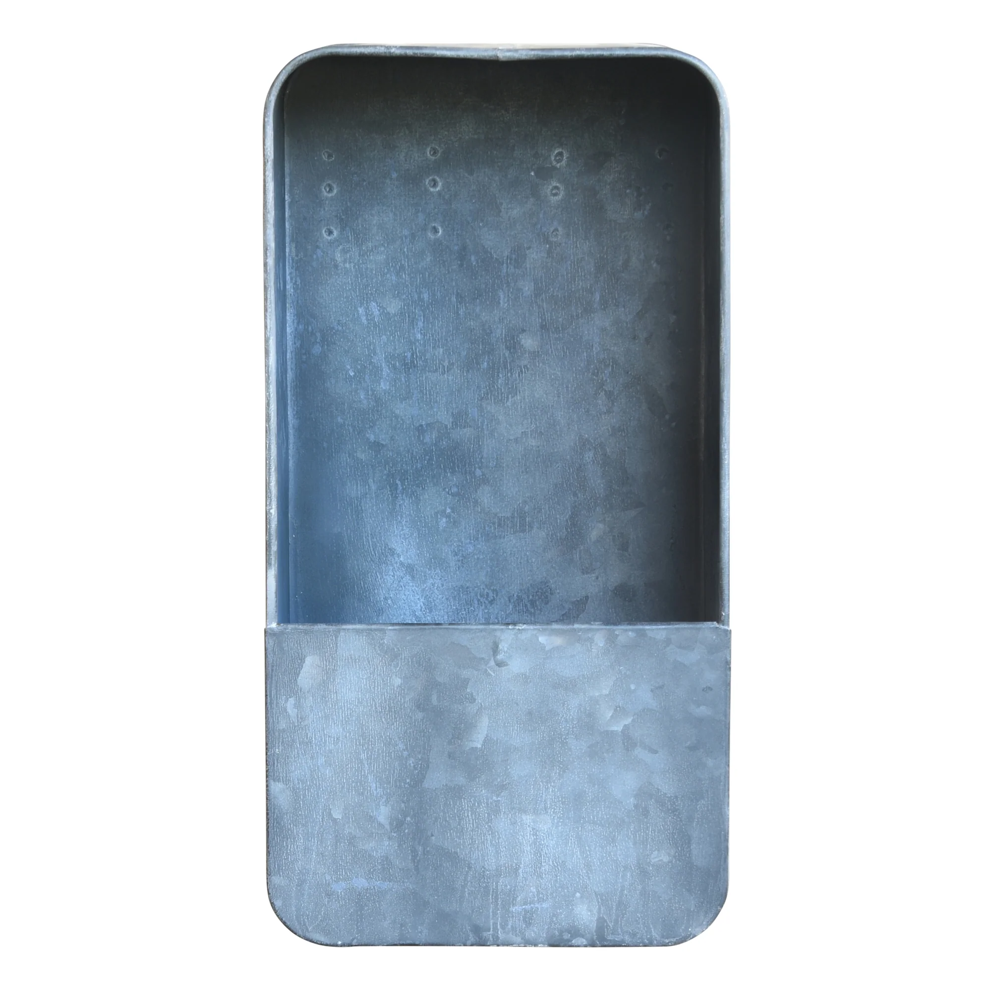 Vinca Wall Planter, Galvanized - Small Rect Set Of 3 By HomArt - Image 2
