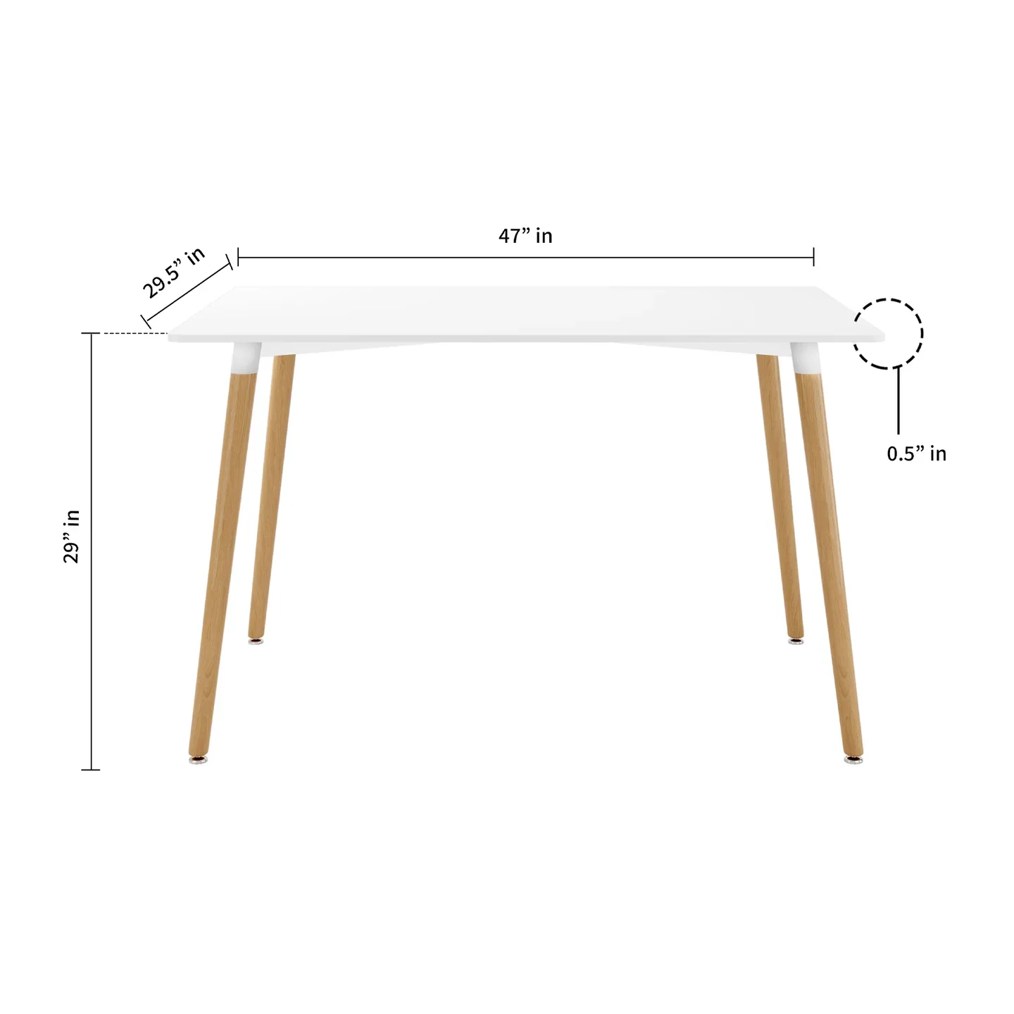 Vincent Dining Table By World Modern Design - Image 3