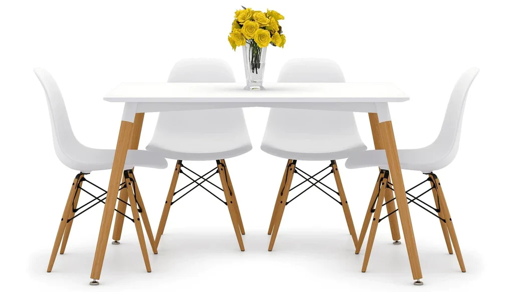 Vincent Dining Table White By Modholic - Image 3