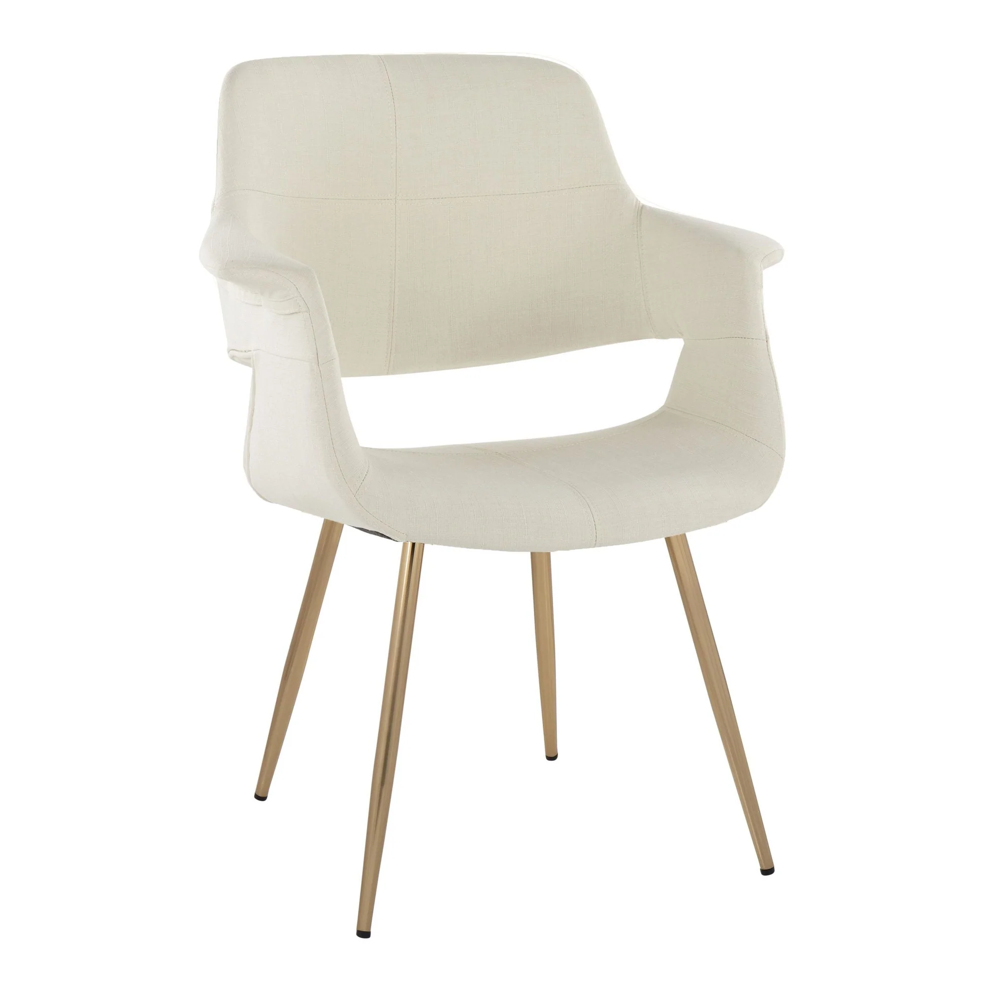 Vintage Flair Chair - Set of 2 Cream By LumiSource - Image 3