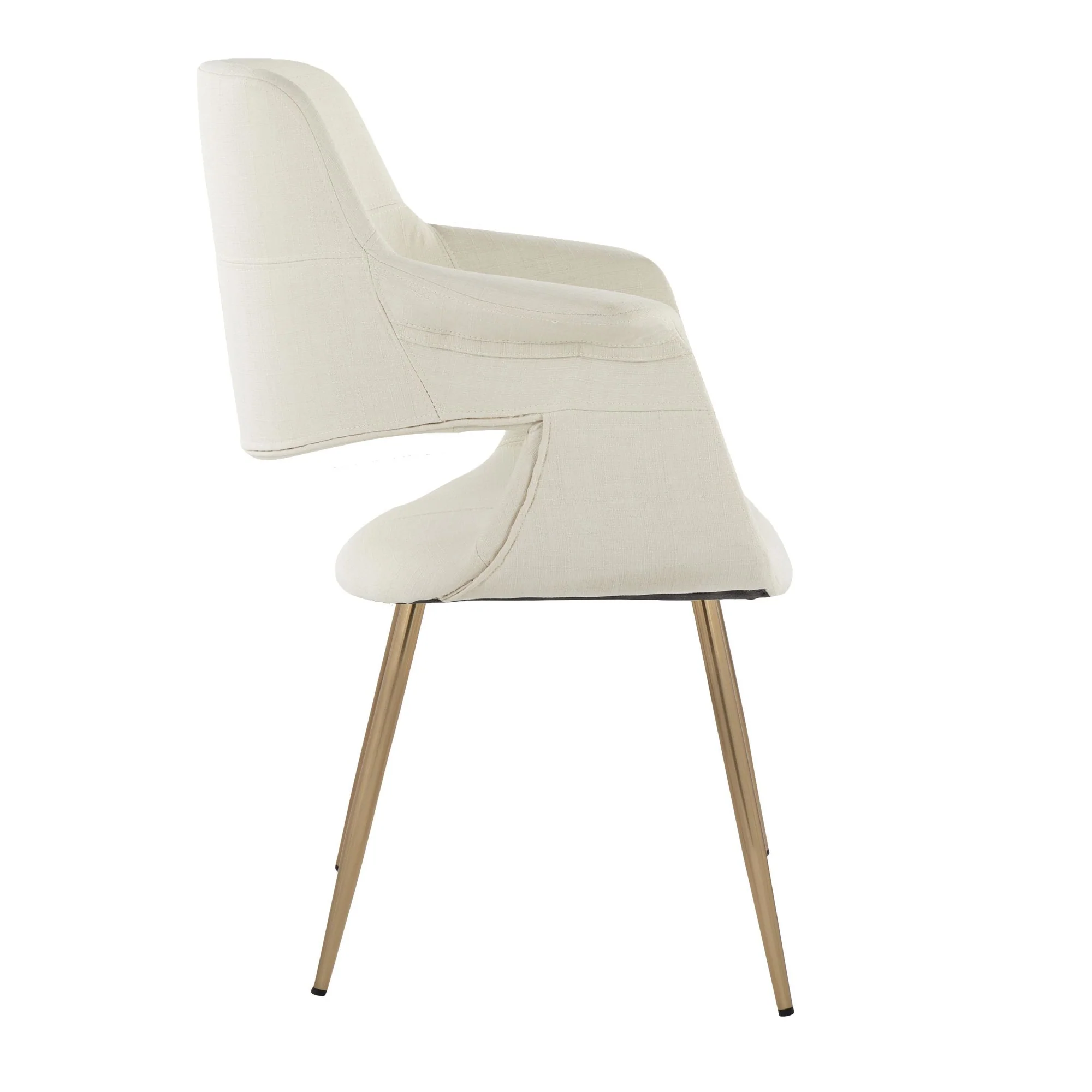 Vintage Flair Chair - Set of 2 Cream By LumiSource - Image 4