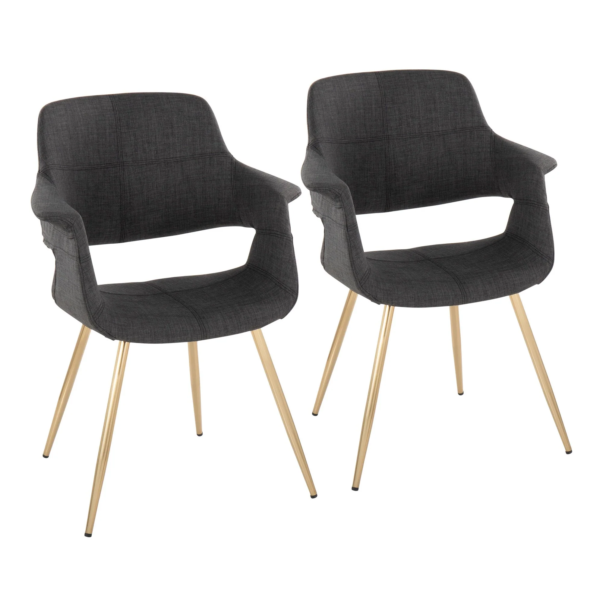 Vintage Flair Chair - Set of 2 Cream By LumiSource - Image 9