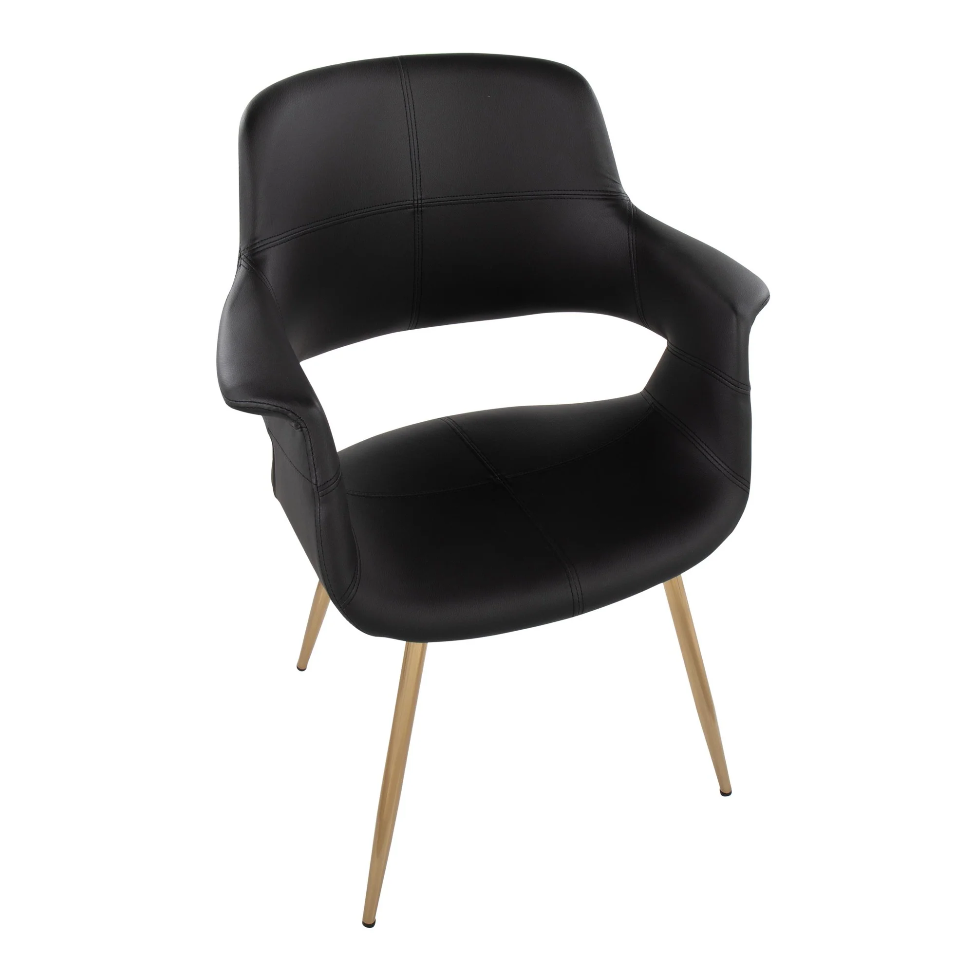 Vintage Flair Chair - Set of 2 Black By LumiSource - CH-VFLPU-MTPR1 AUBK2 - Image 3