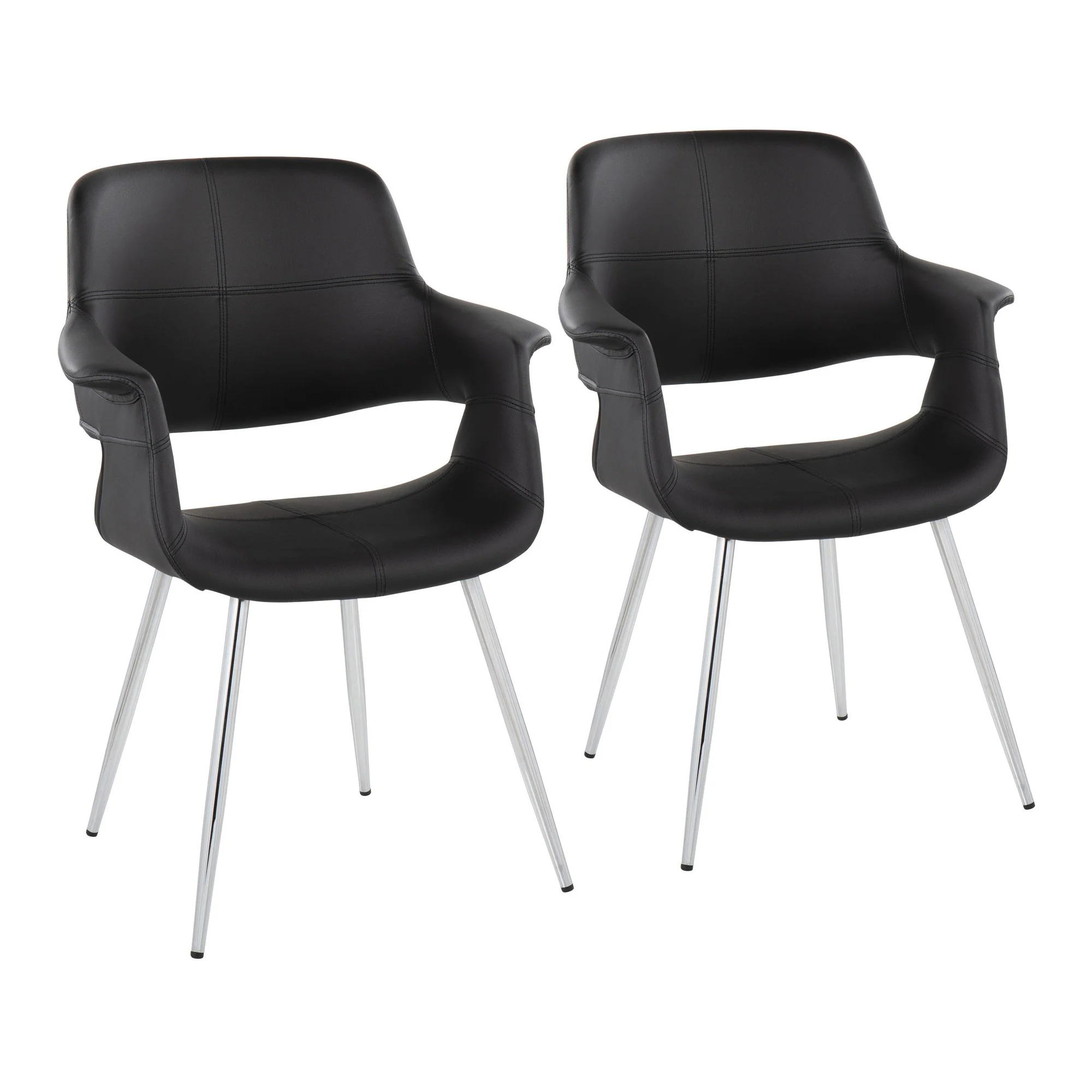 Vintage Flair Chair - Set of 2 Black By LumiSource - CH-VFLPU-MTPR1 AUBK2 - Image 35