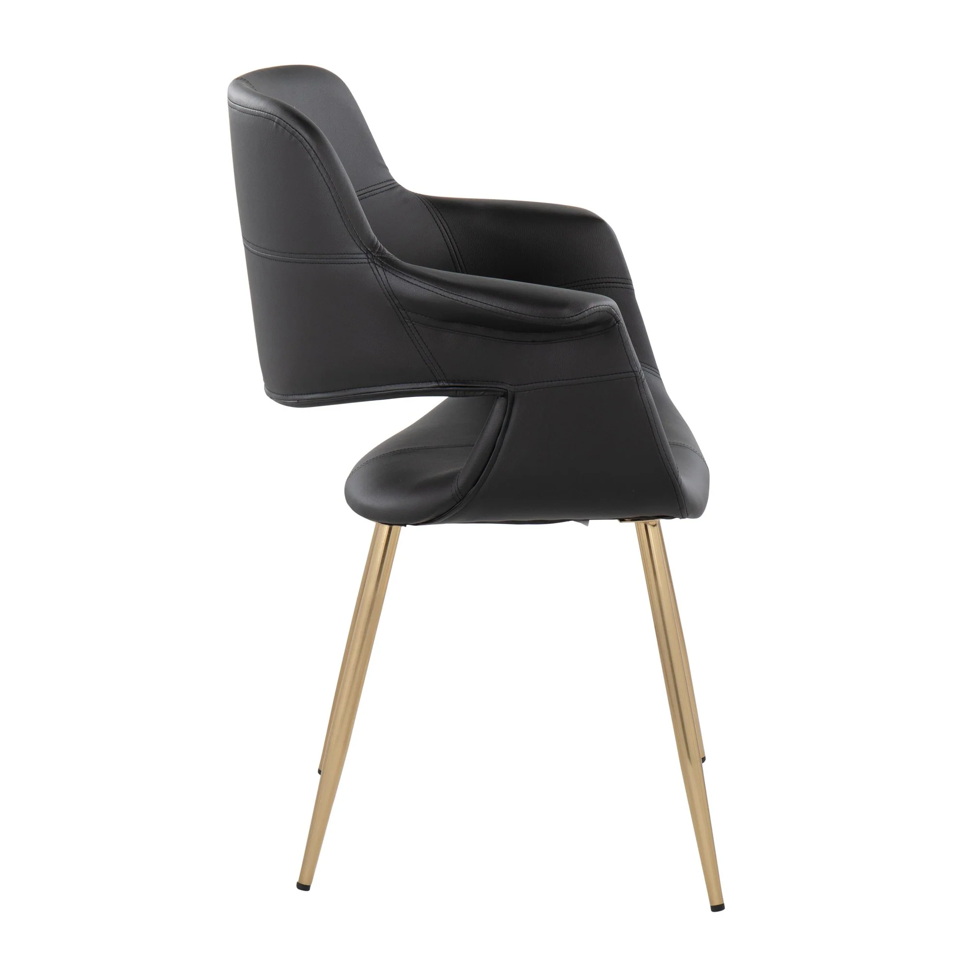 Vintage Flair Chair - Set of 2 Black By LumiSource - CH-VFLPU-MTPR1 AUBK2 - Image 6