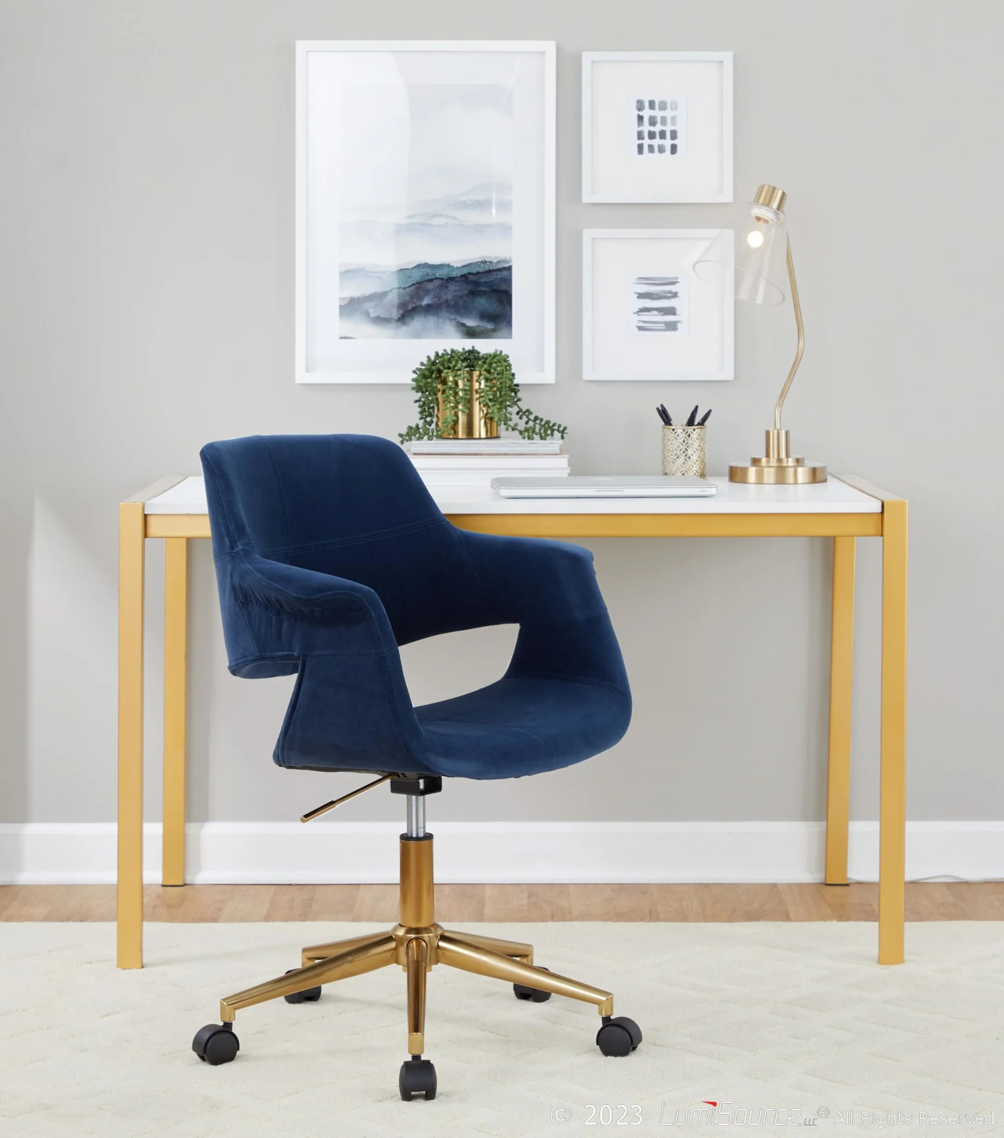Vintage Flair Office Chair By LumiSource - OC-VFLV1 AUBU1 - Image 2