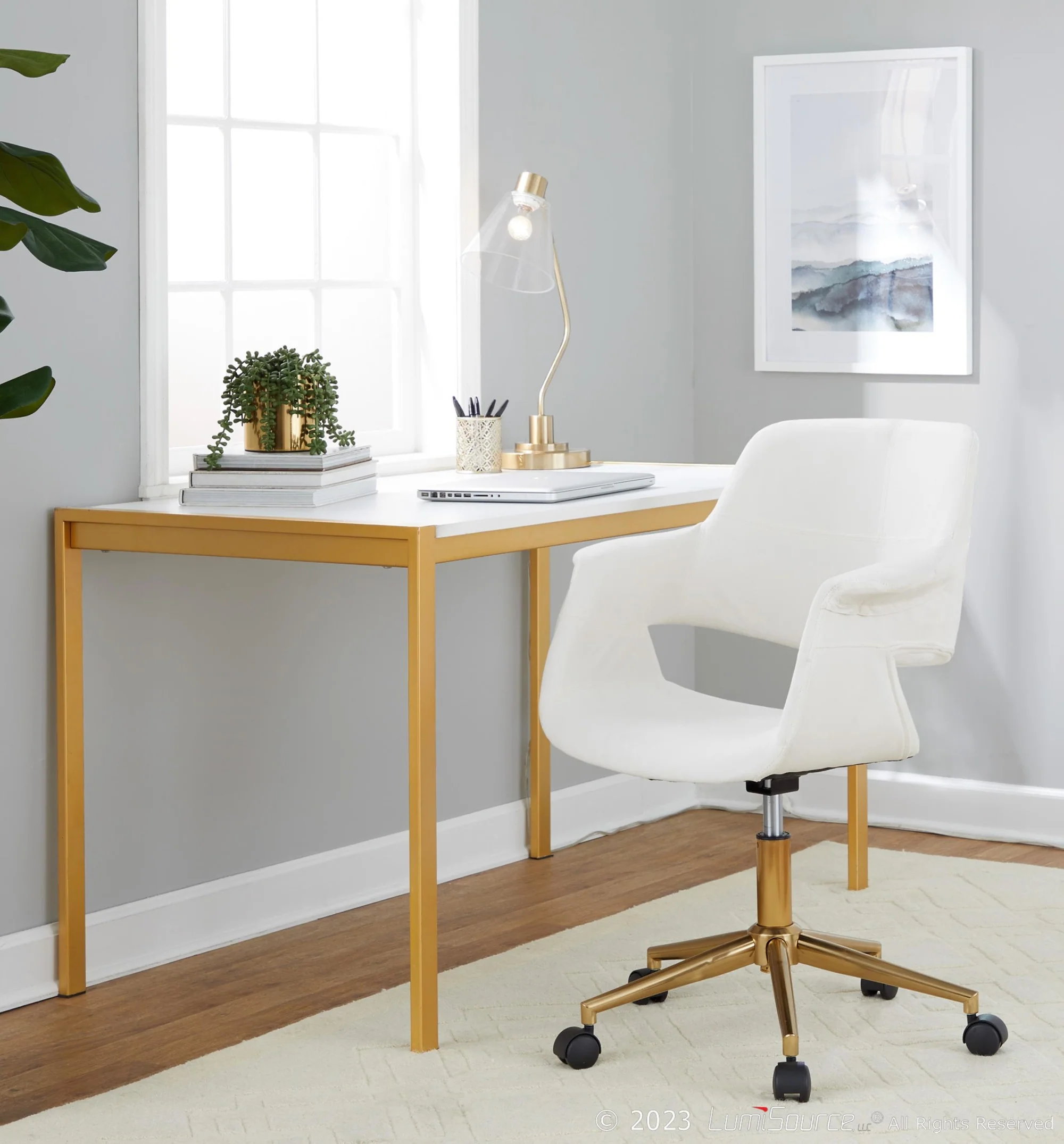 Vintage Flair Office Chair By LumiSource - OC-VFLV1 AUBU1 - Image 8