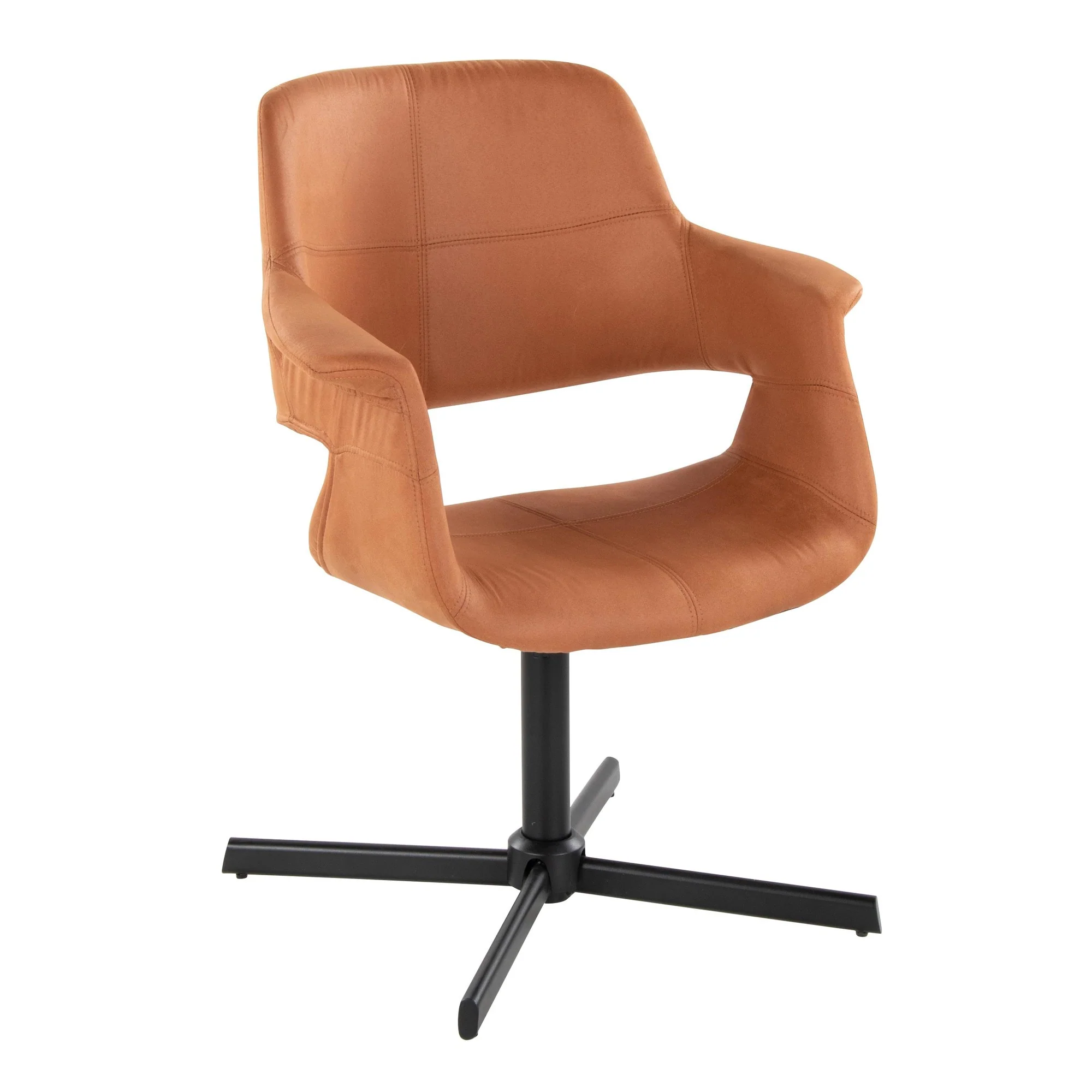 Vintage Flair Swivel Accent Chair By LumiSource - CHR-VFLPU-XPED1 BKBK1 - Image 11