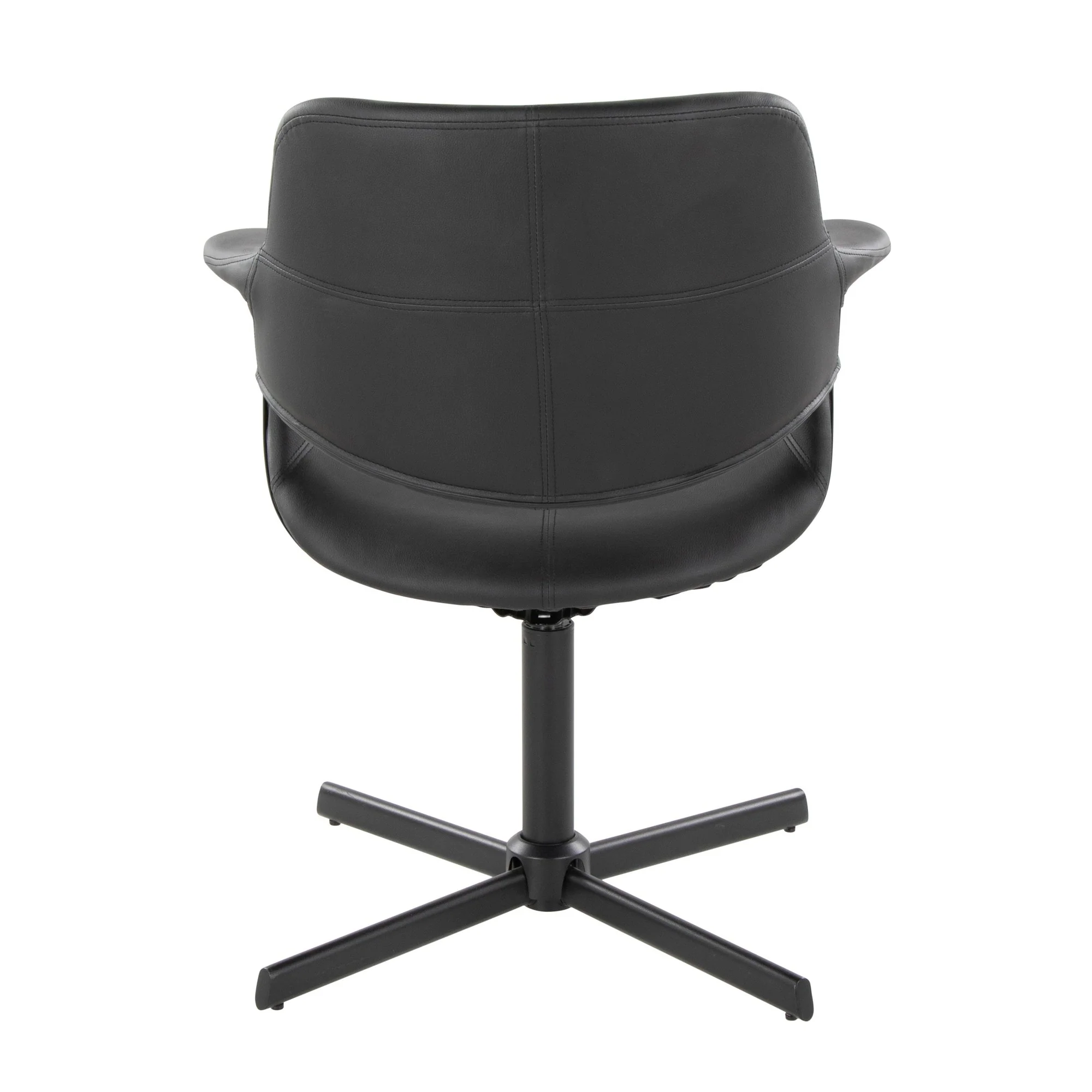 Vintage Flair Swivel Accent Chair By LumiSource - CHR-VFLPU-XPED1 BKBK1 - Image 6