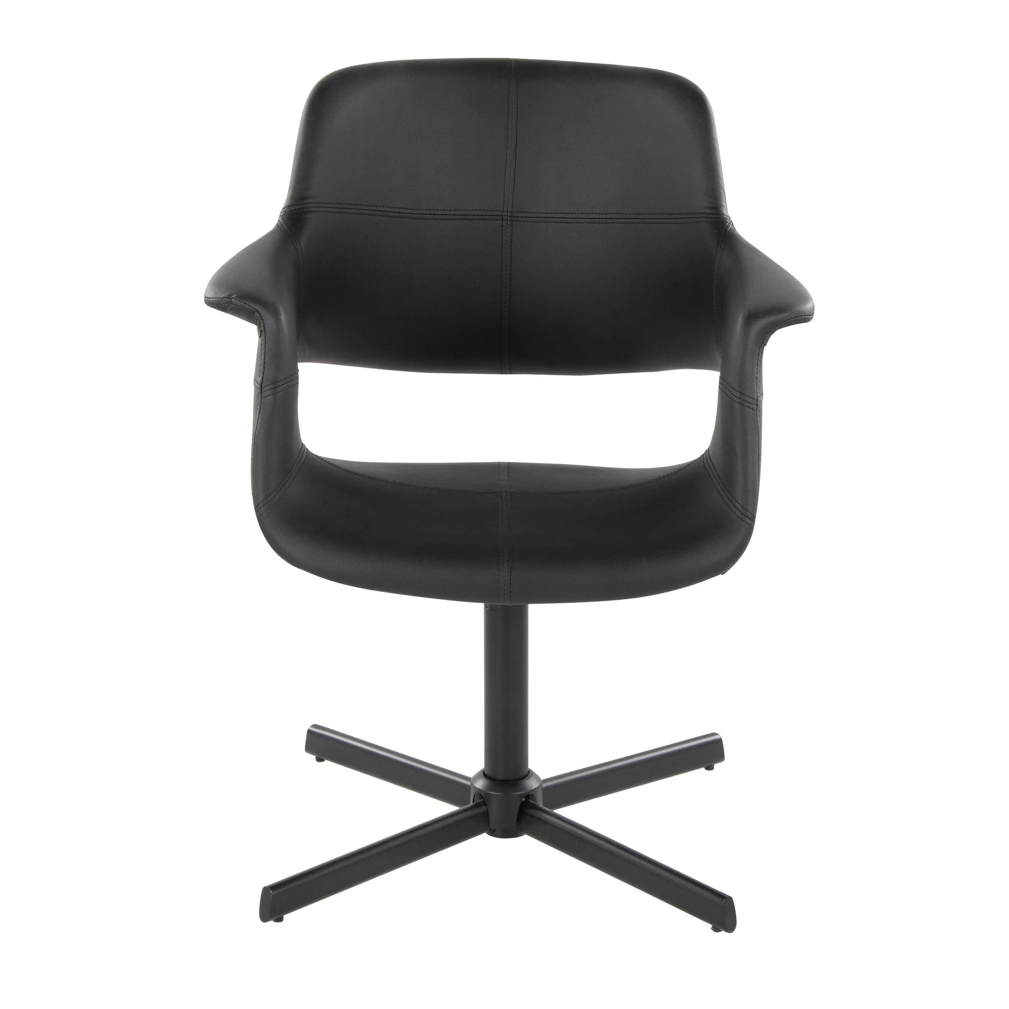 Vintage Flair Swivel Accent Chair By LumiSource - CHR-VFLPU-XPED1 BKBK1 - Image 8
