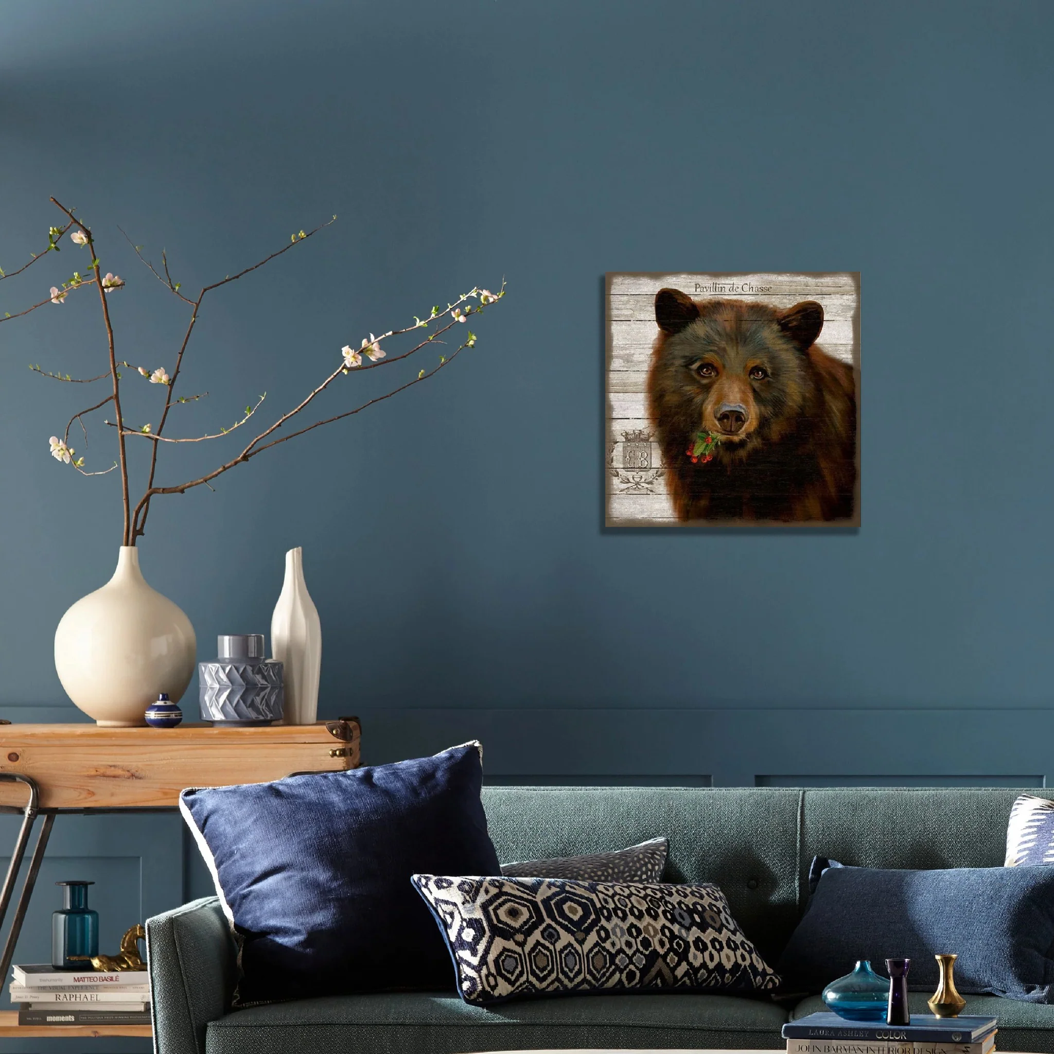 Vintage French Chocolate Brown Bear Wall Art By Homeroots - Image 3