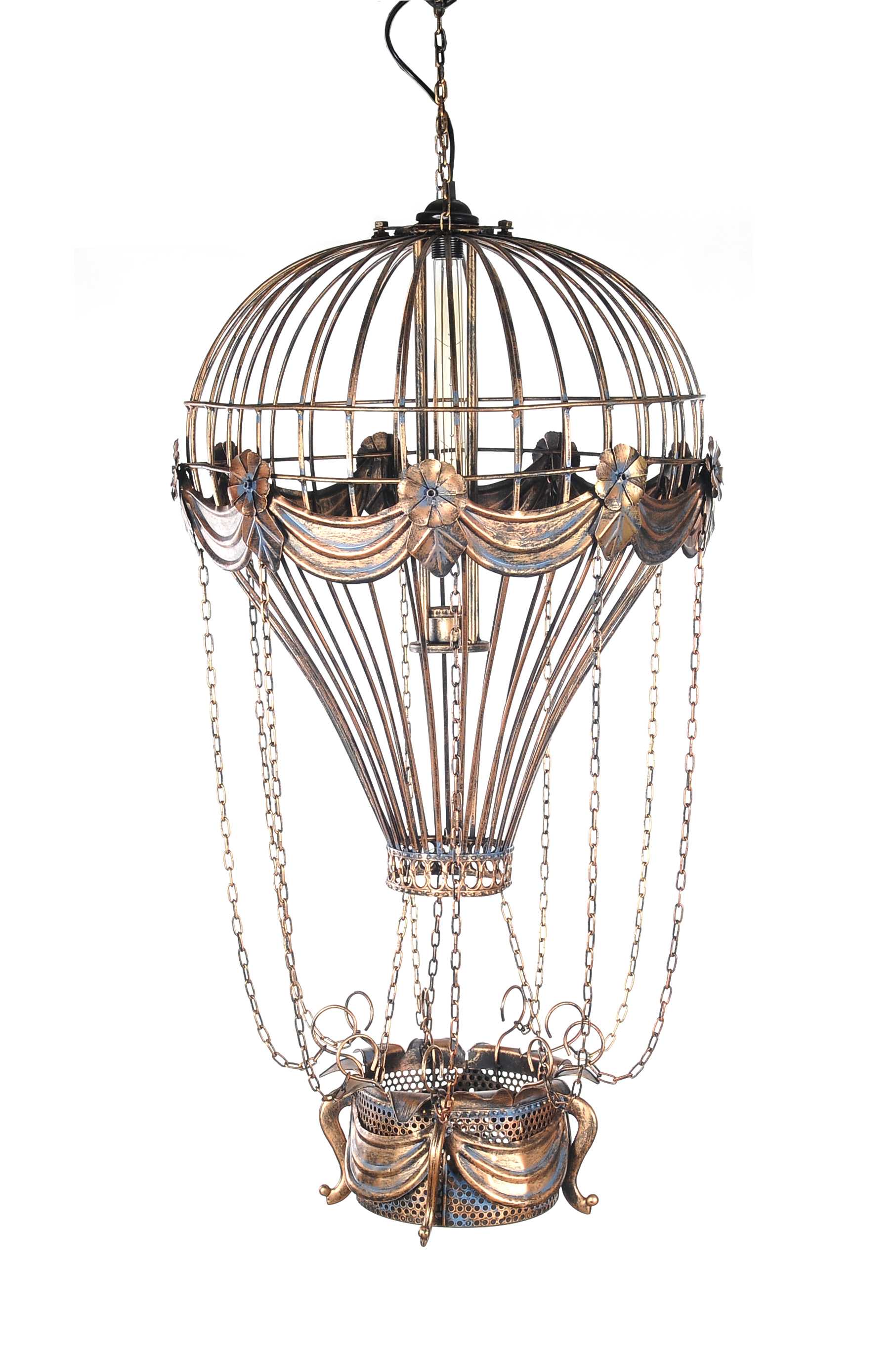 Vintage Hot Air Balloon Pendant By Homeroots - Image 2