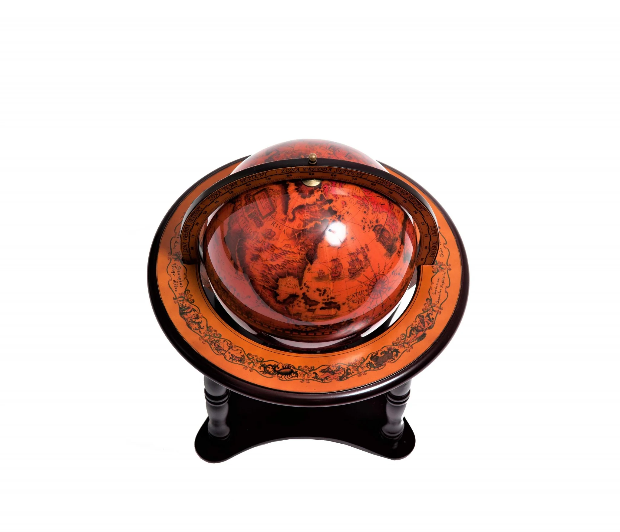 Vintage Look Desk Top Globe By Homeroots - Image 4