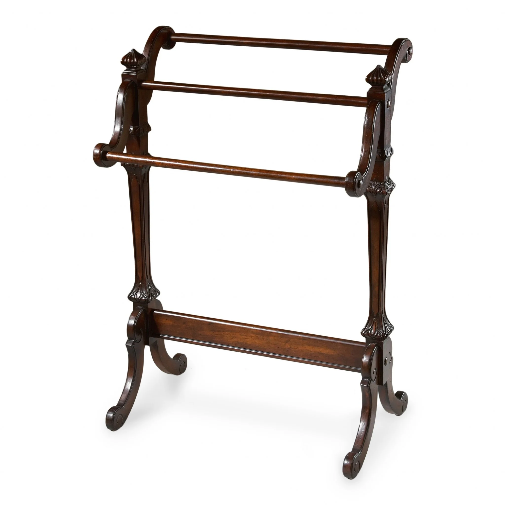 Vintage Oak Blanket Stand By Homeroots - Image 7