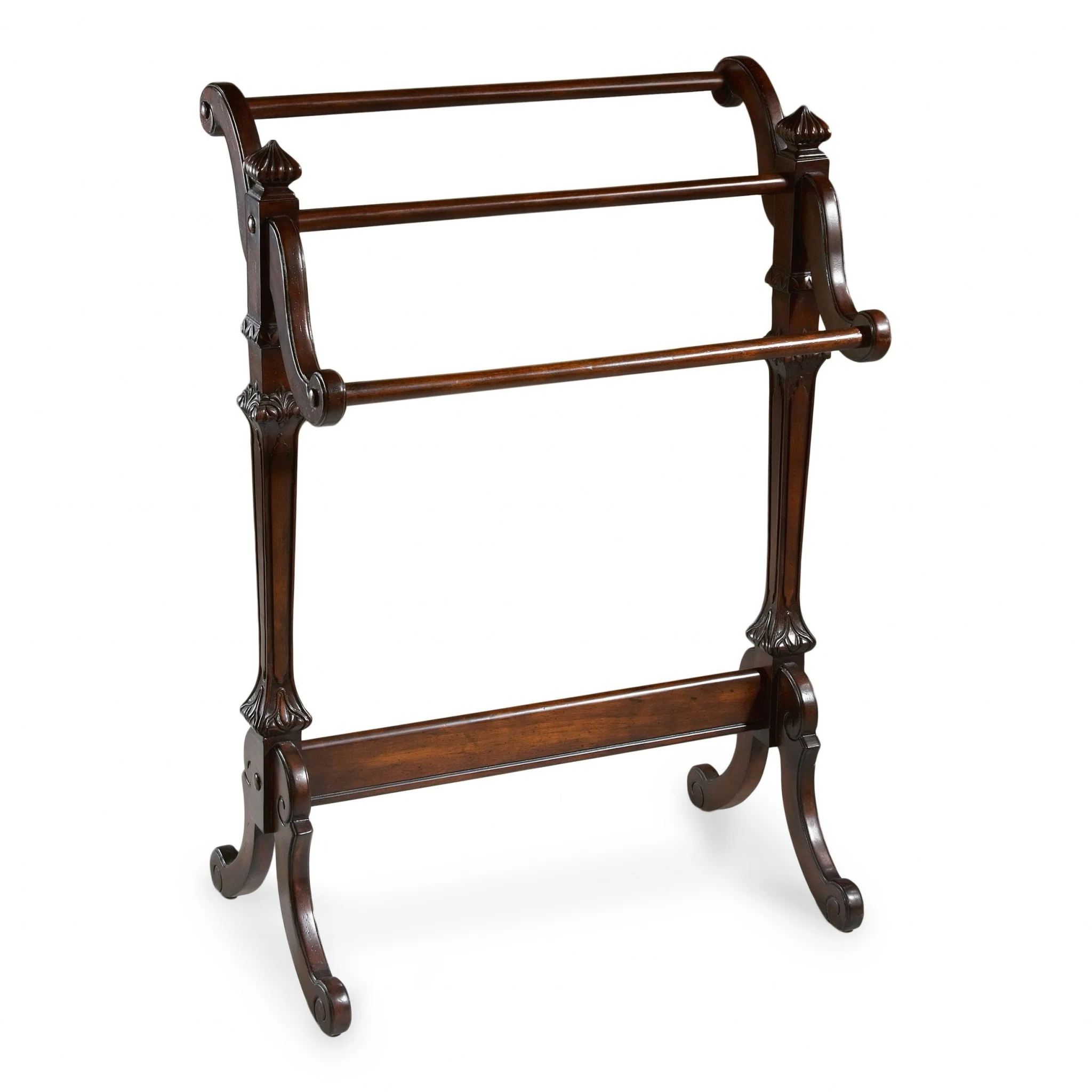Vintage Oak Blanket Stand By Homeroots - Image 8