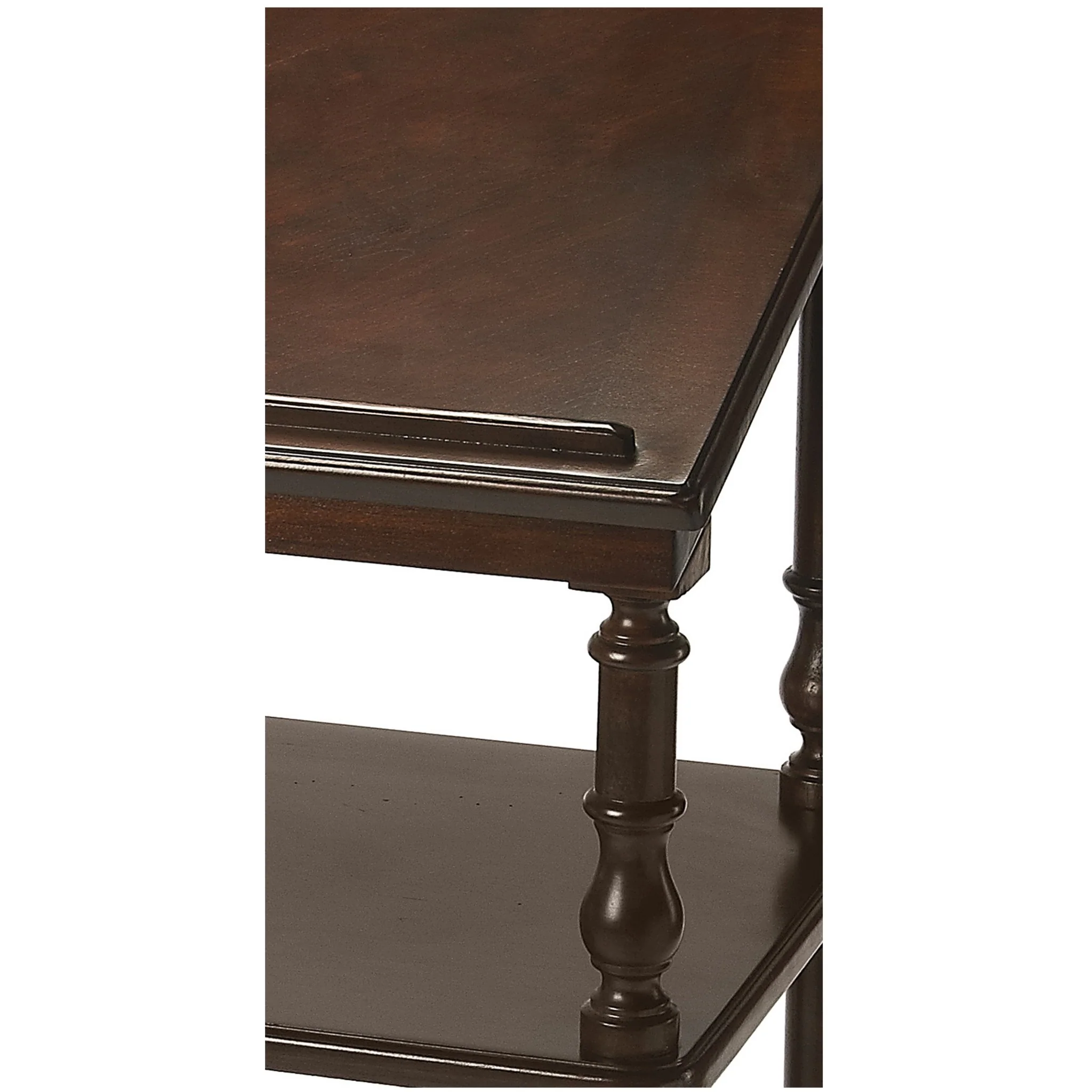 Vintage Oak Library Stand By Homeroots - Image 10