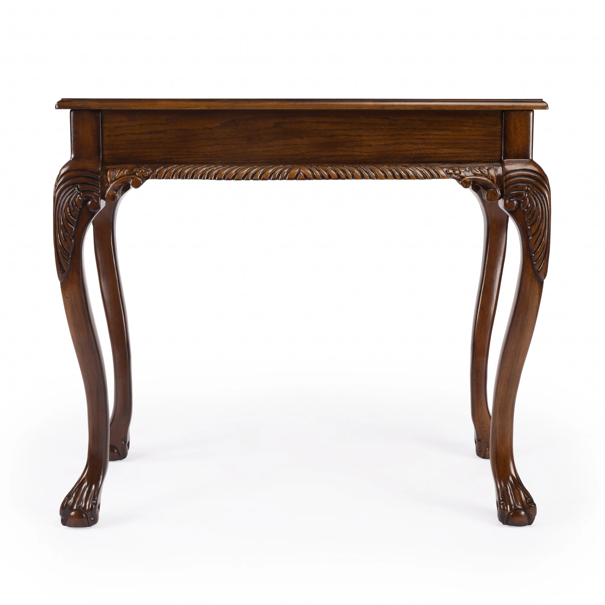 Vintage Oak Writing Desk By Homeroots - Image 5