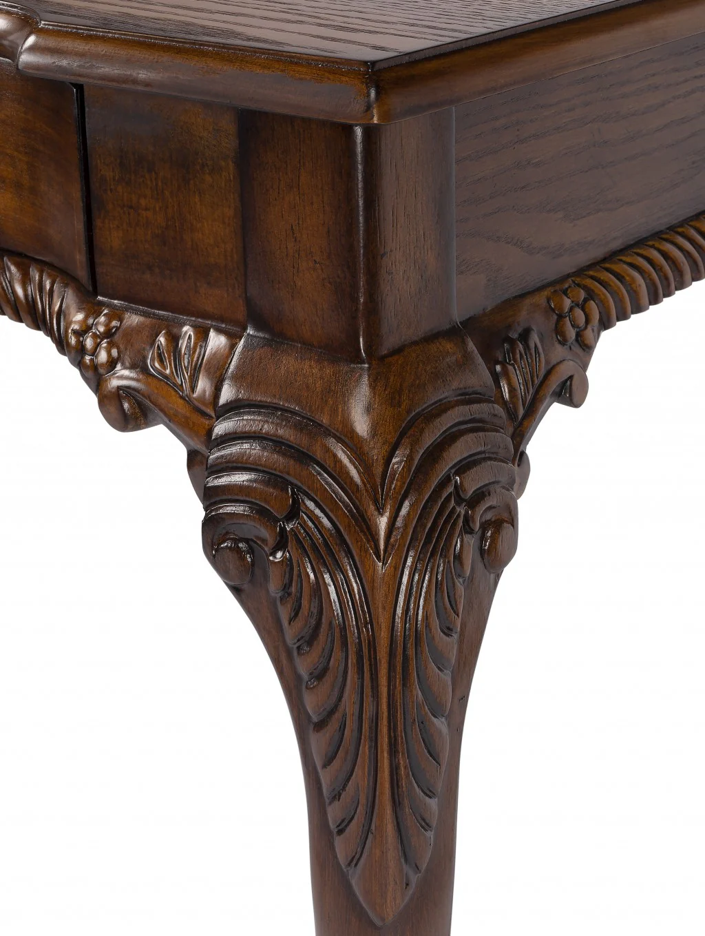 Vintage Oak Writing Desk By Homeroots - Image 7