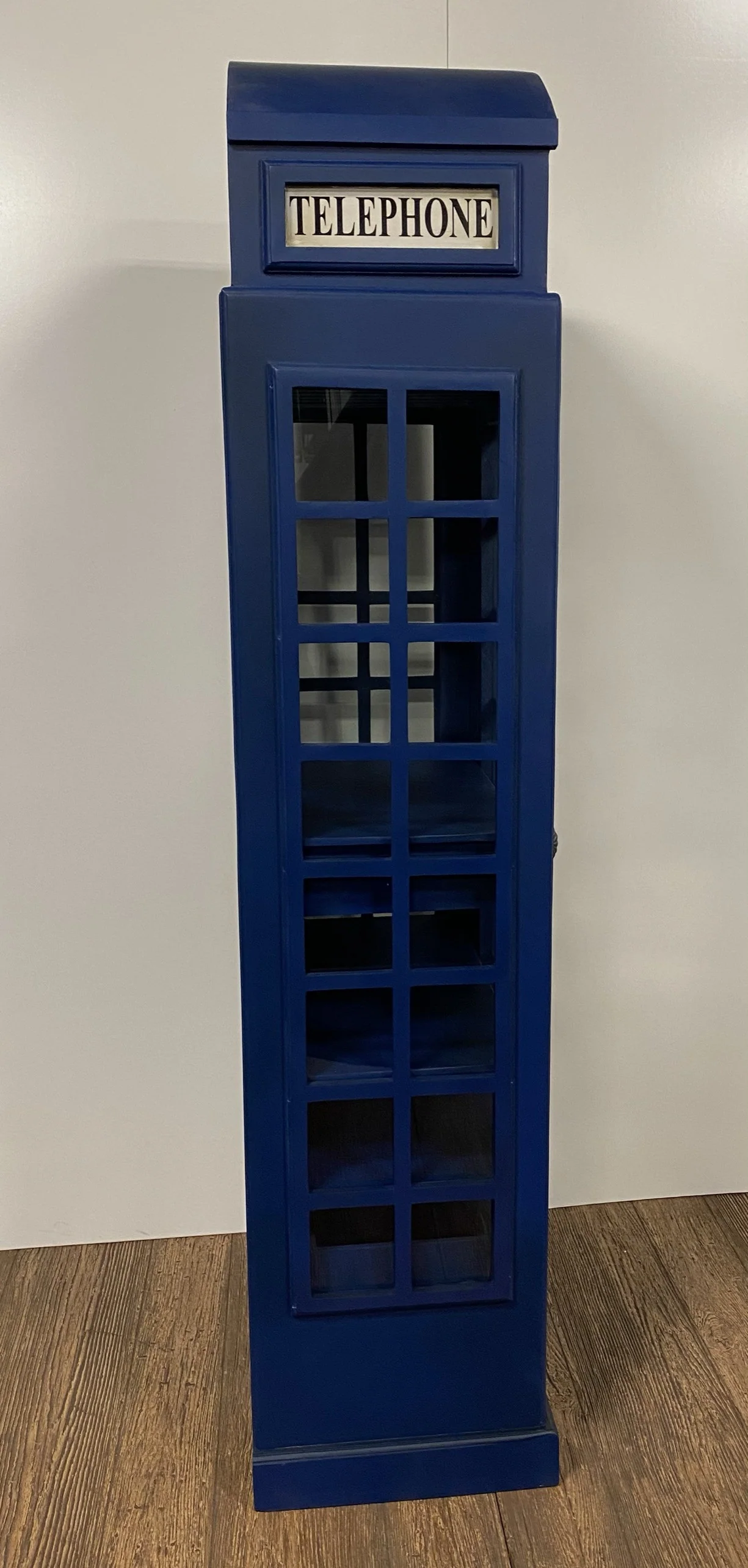Vintage Red Wooden Phone Booth Bar Cabinet By Homeroots - Image 7