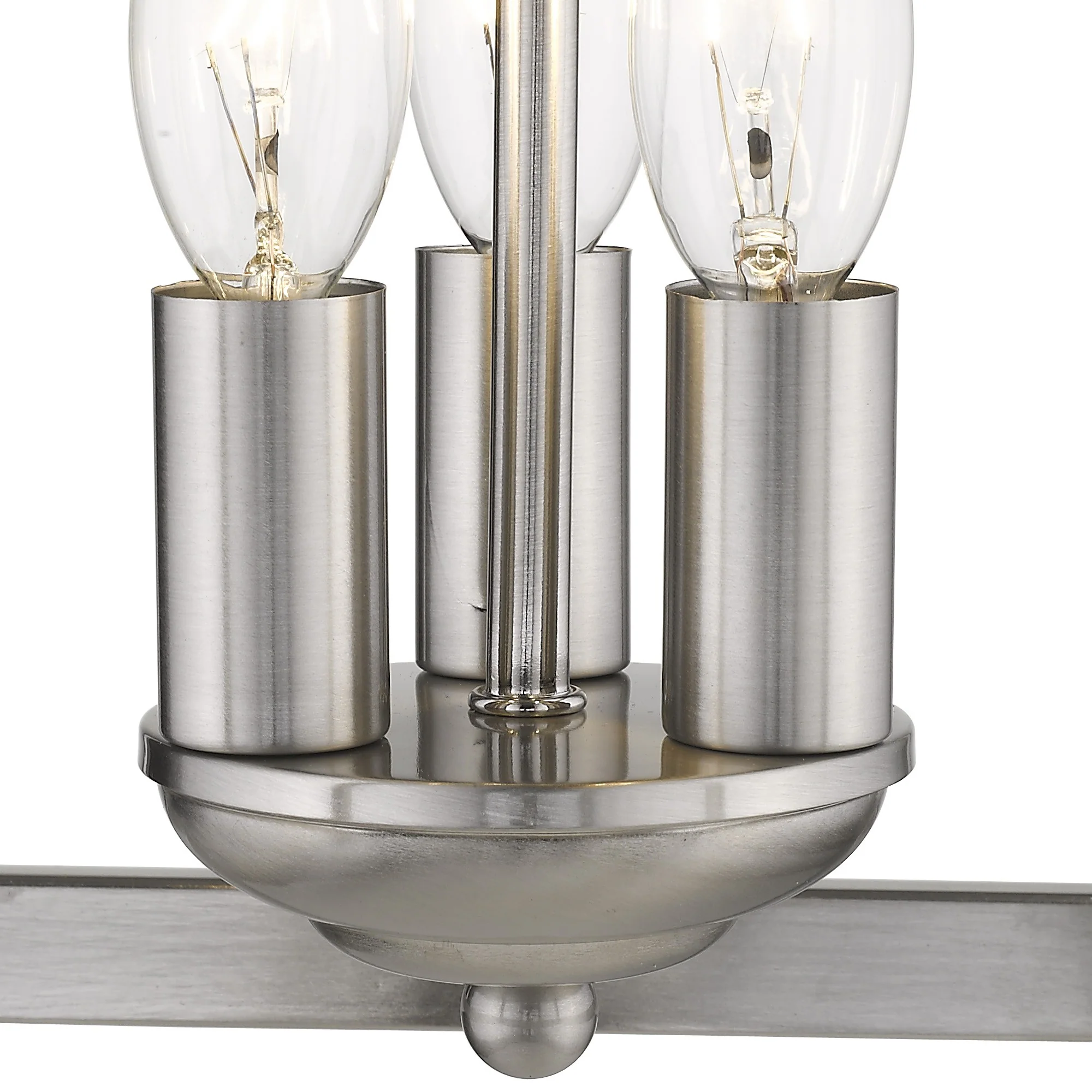 Vintage Silver Metal Tapered Hanging Light By Homeroots - Image 6