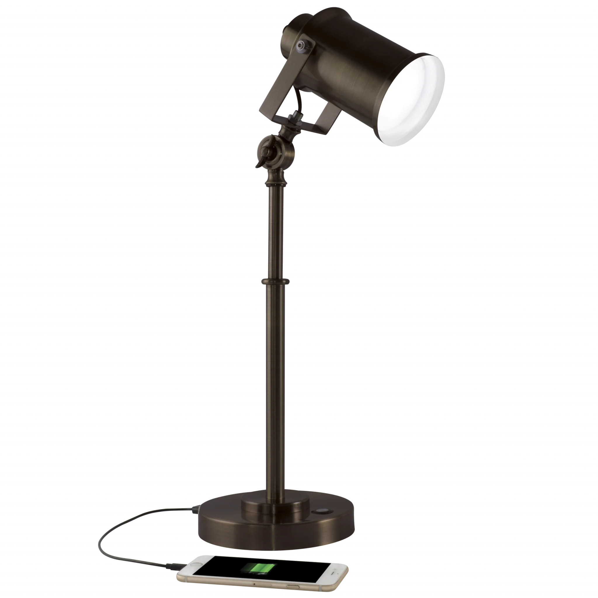 Vintage Style Industrial Bronze LED Adjustable Desk Lamp By Homeroots - Image 6