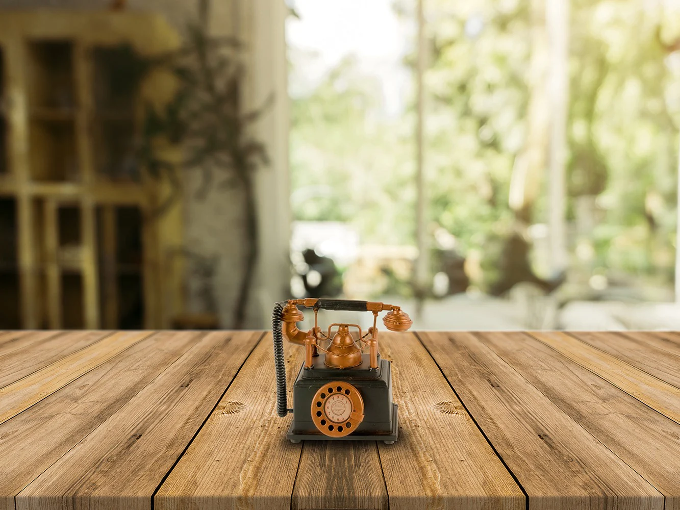 Vintage Telephone Coin Bank By Homeroots - Image 2