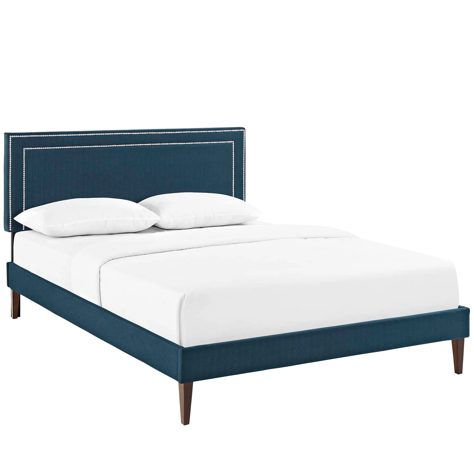 Virginia King Fabric Platform Bed with Squared Tapered Legs By Modway - MOD-5925 - Image 2