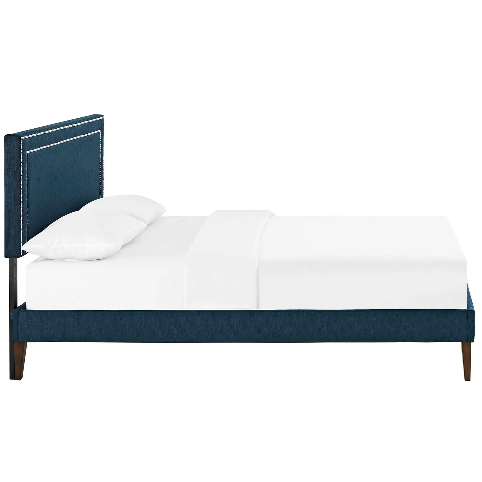 Virginia King Fabric Platform Bed with Squared Tapered Legs By Modway - MOD-5925 - Image 4
