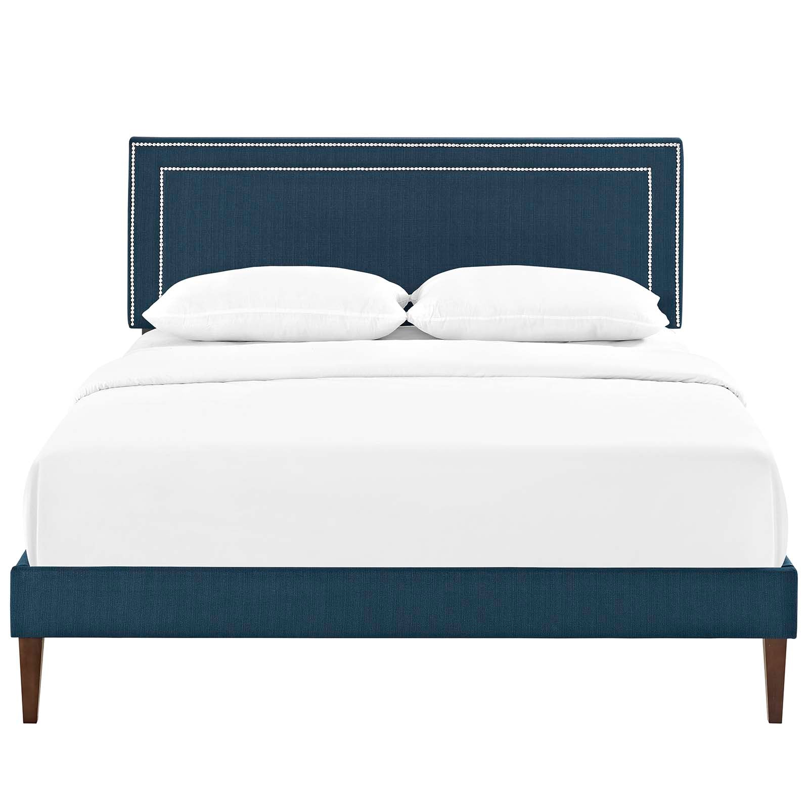 Virginia King Fabric Platform Bed with Squared Tapered Legs By Modway - MOD-5925 - Image 5