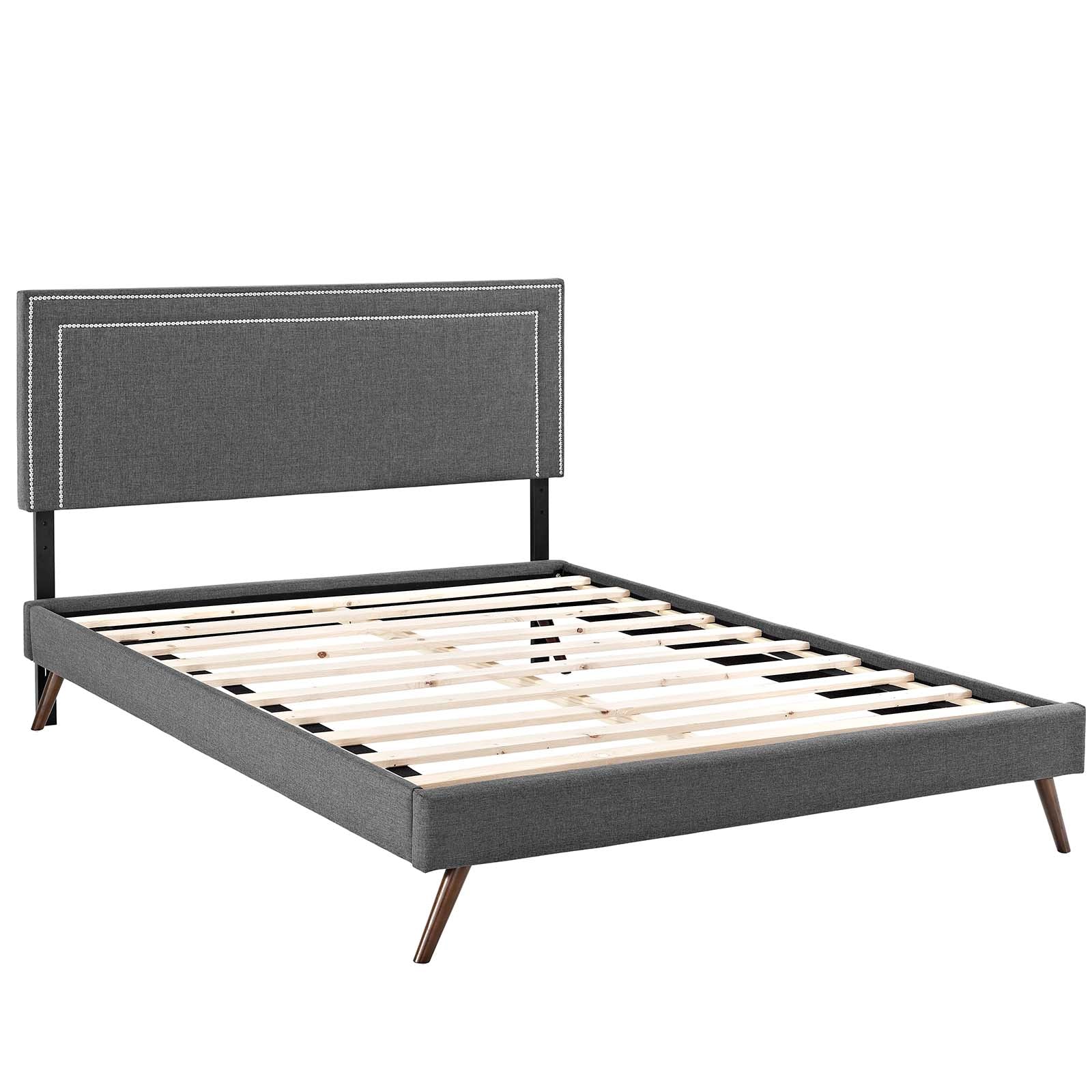 Virginia Queen Fabric Platform Bed with Round Splayed Legs By Modway - MOD-5915 - Image 3