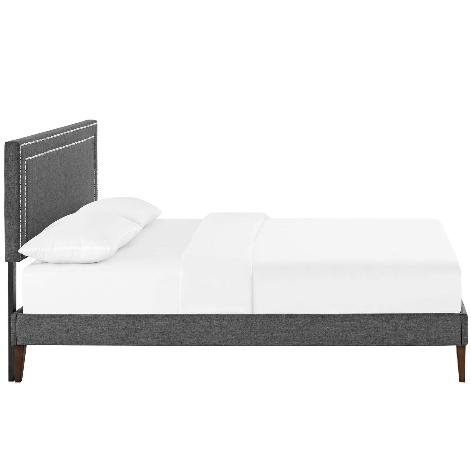 Virginia Queen Fabric Platform Bed with Squared Tapered Legs By Modway - MOD-5923 - Image 4